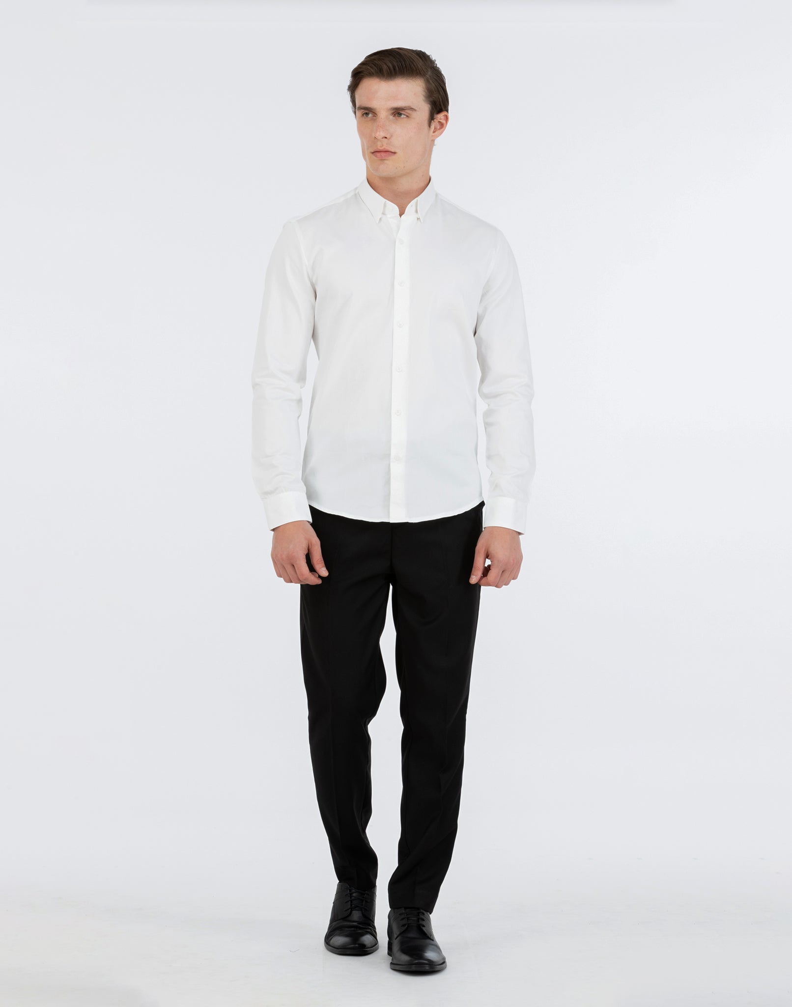 WHITE SATIN SHIRT
