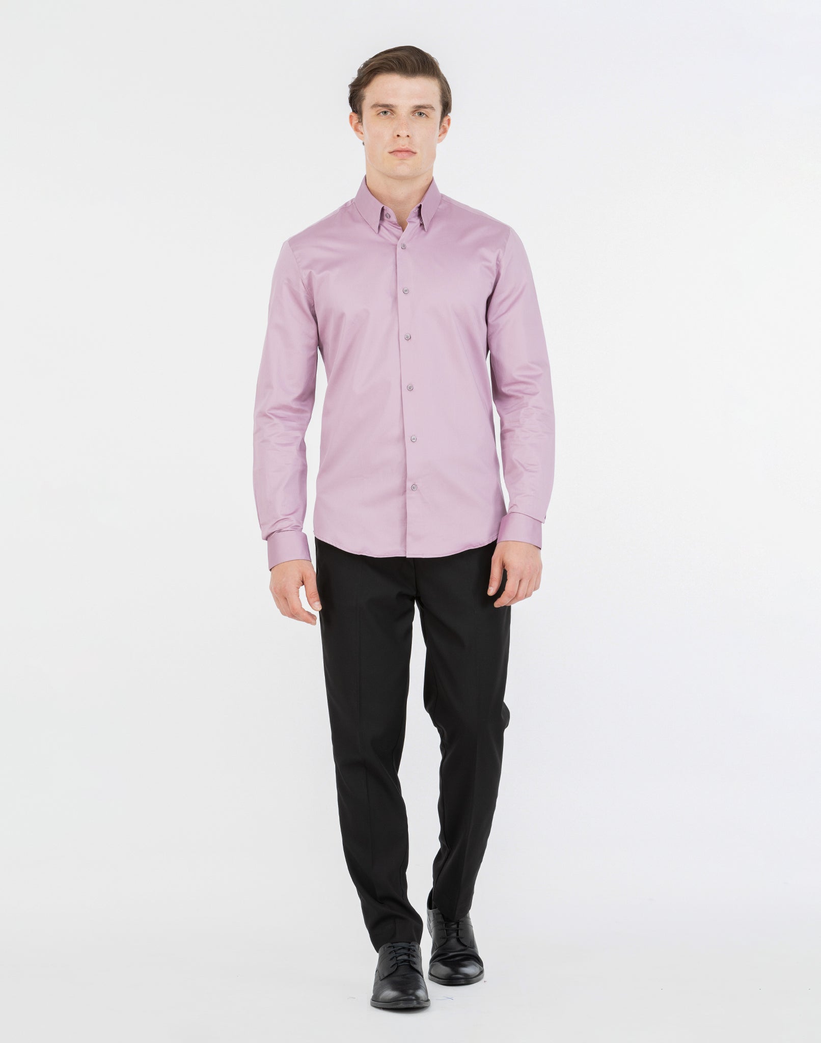 MAUVE SATIN SHIRT