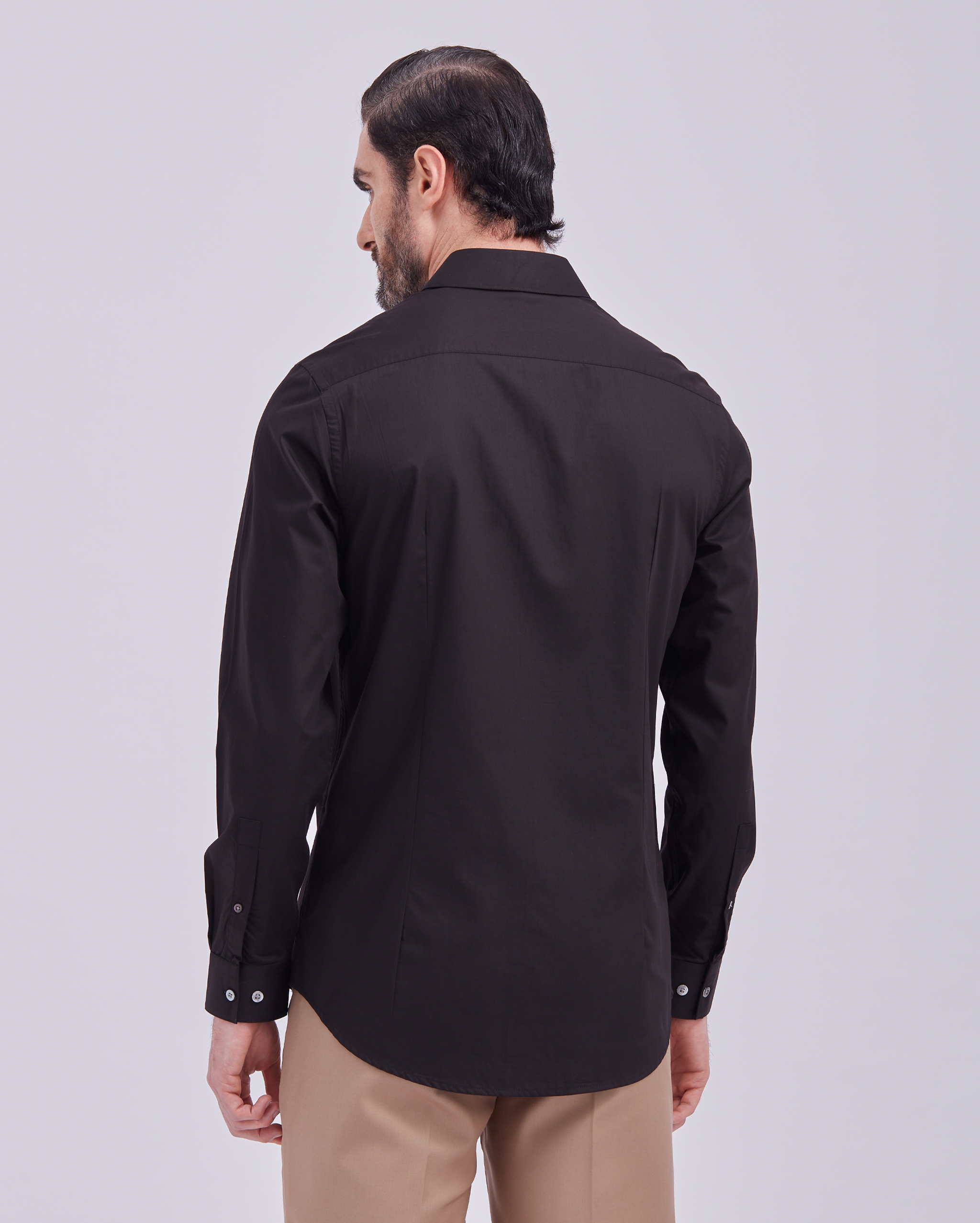 Black And Red Giza Panel Shirt