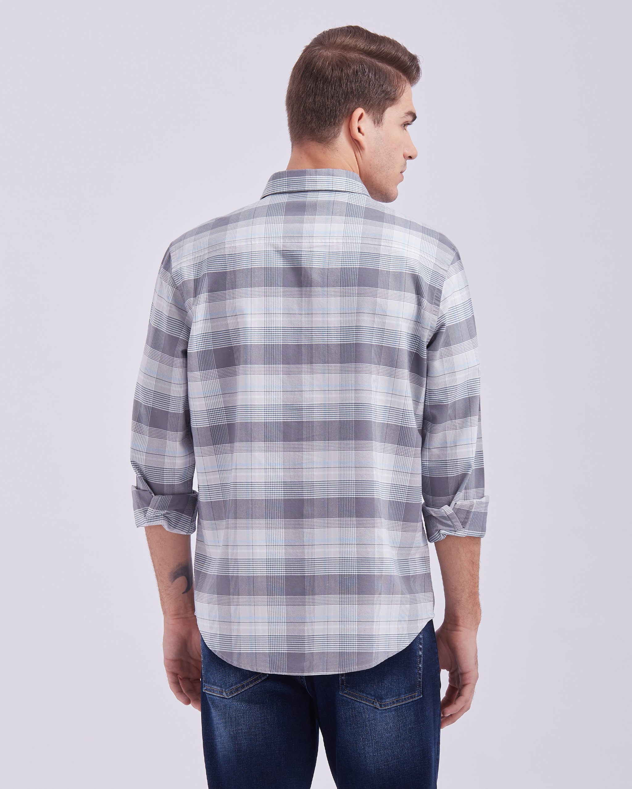 Mist Grey Check Shirt