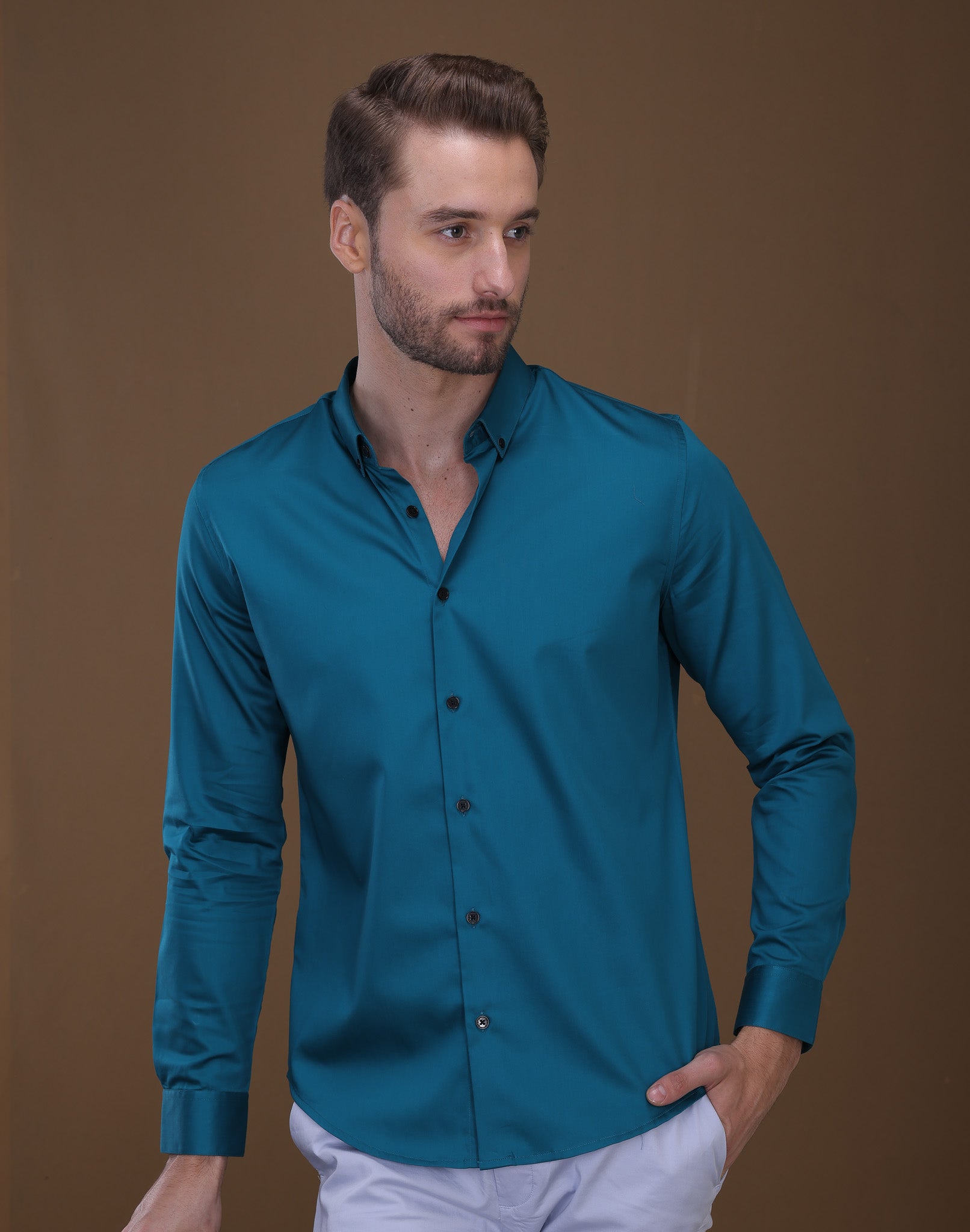 Blue Giza Cotton Shirt