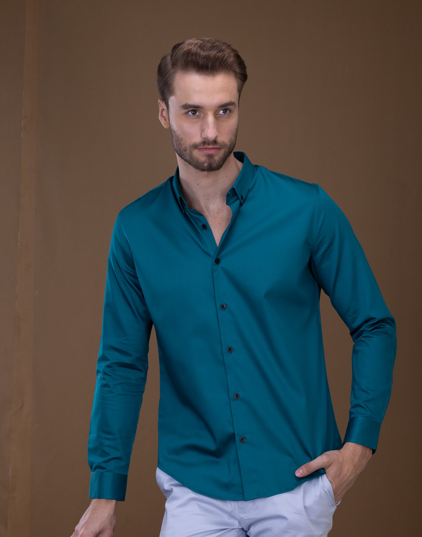 Blue Giza Cotton Shirt
