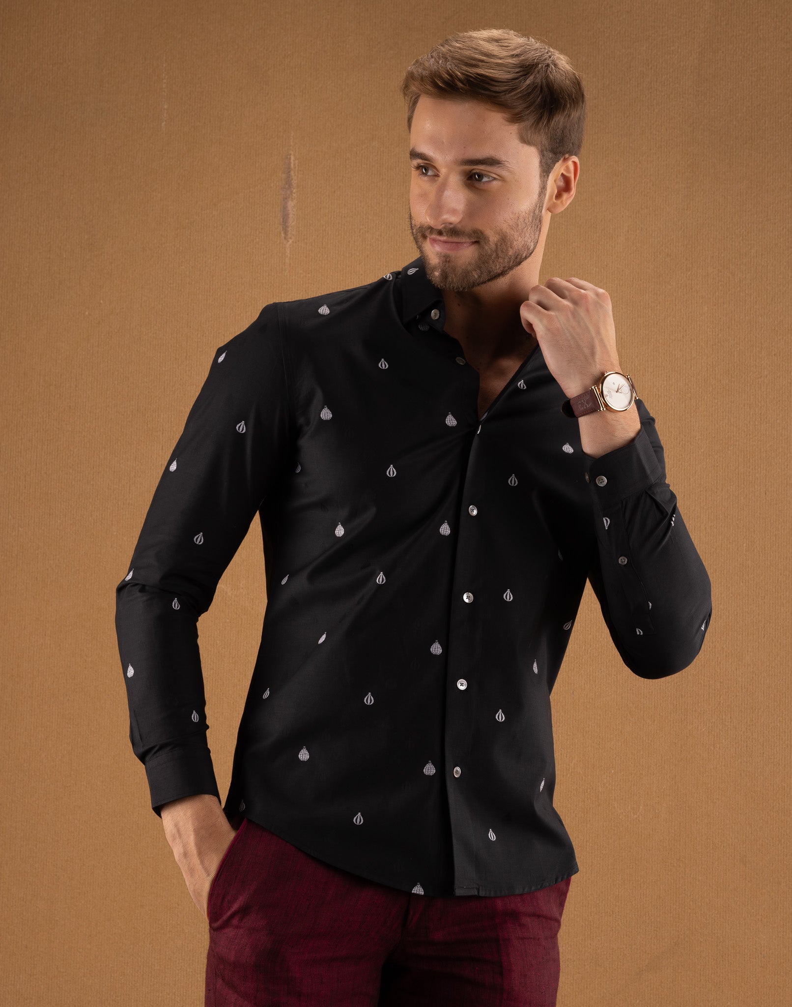 Black Print Shirt