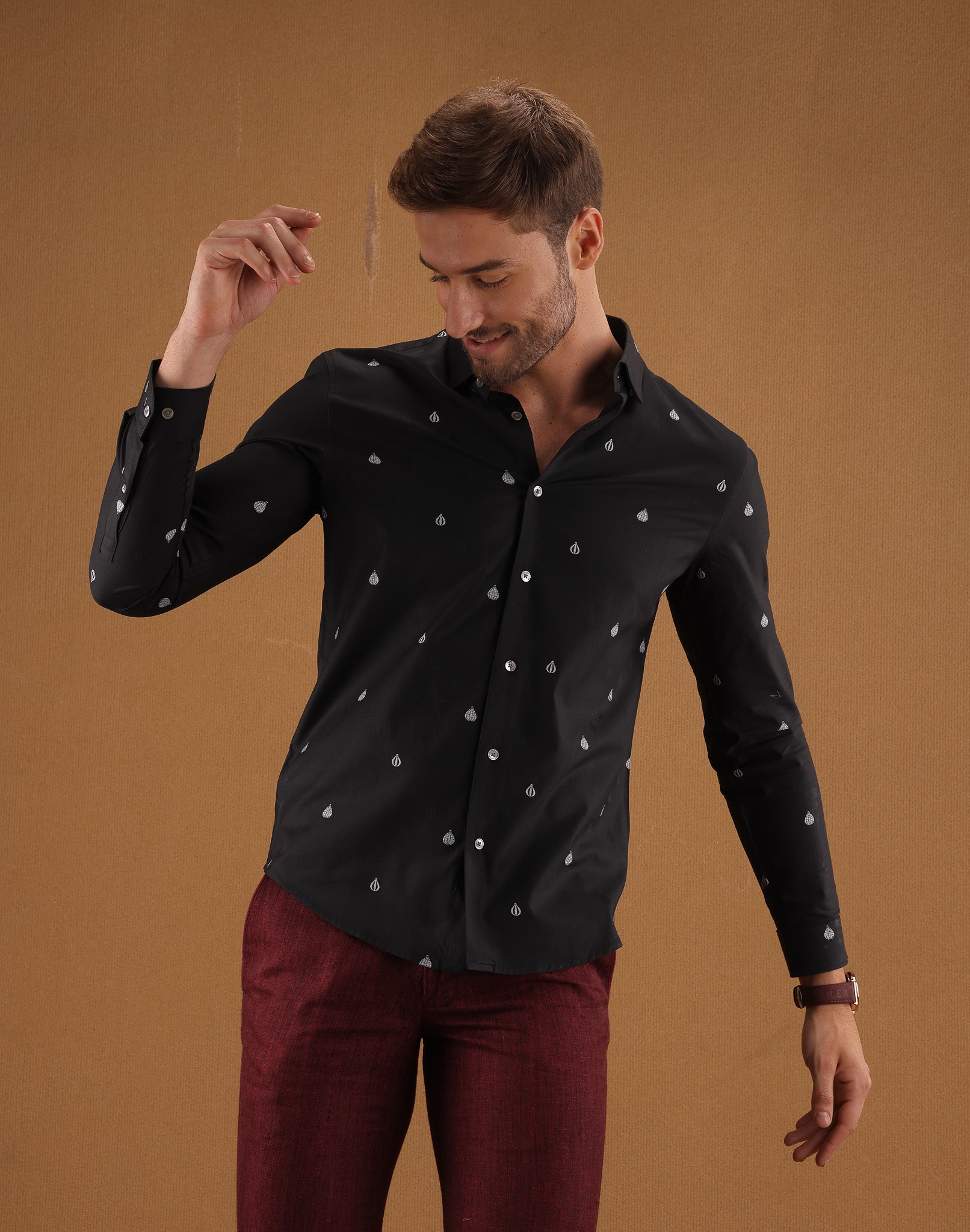 Black Print Shirt