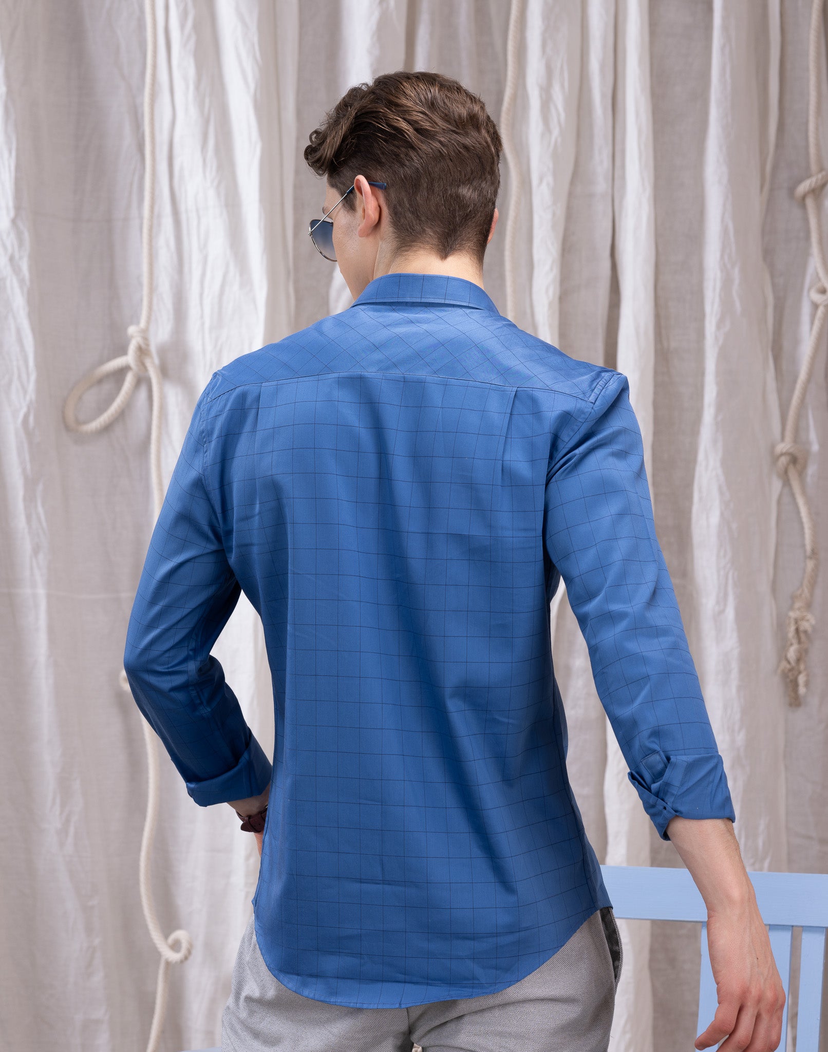 BLUE CHECK SHIRT