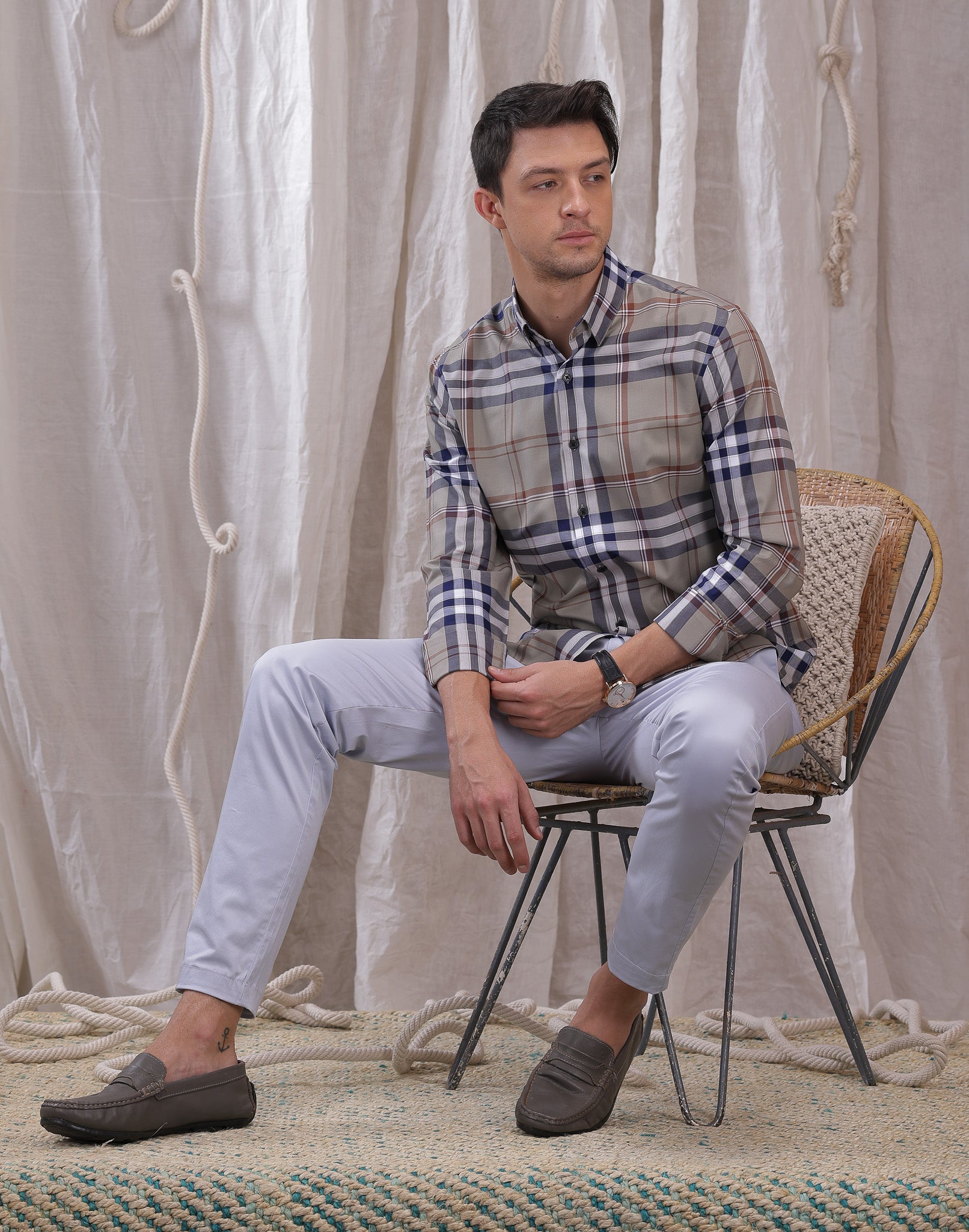 ASH TARTAN CHECK SHIRT