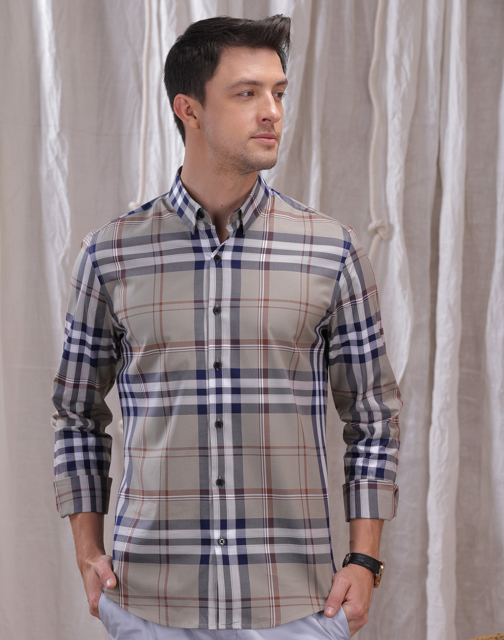 ASH TARTAN CHECK SHIRT