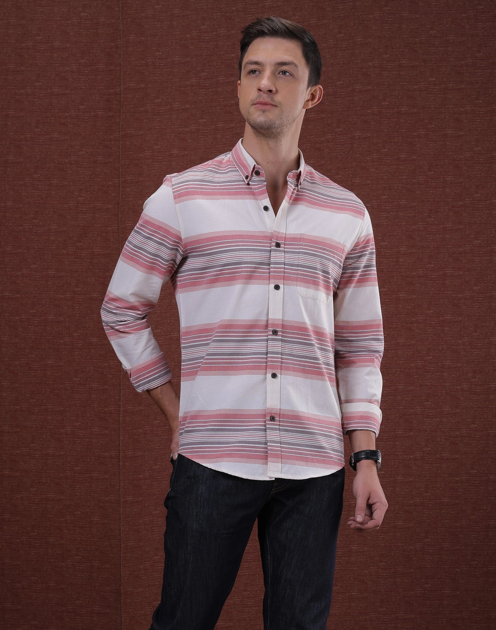Off-White Stripe Shirt