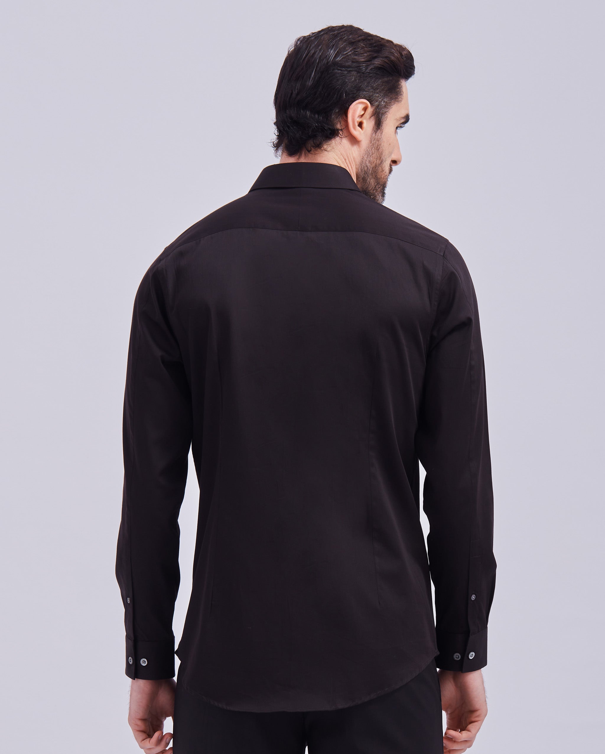 Black And White Giza Panel Shirt