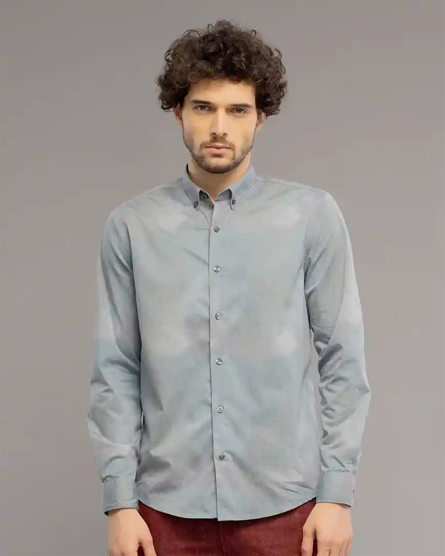 Bracing Blue Digi Print Shirt