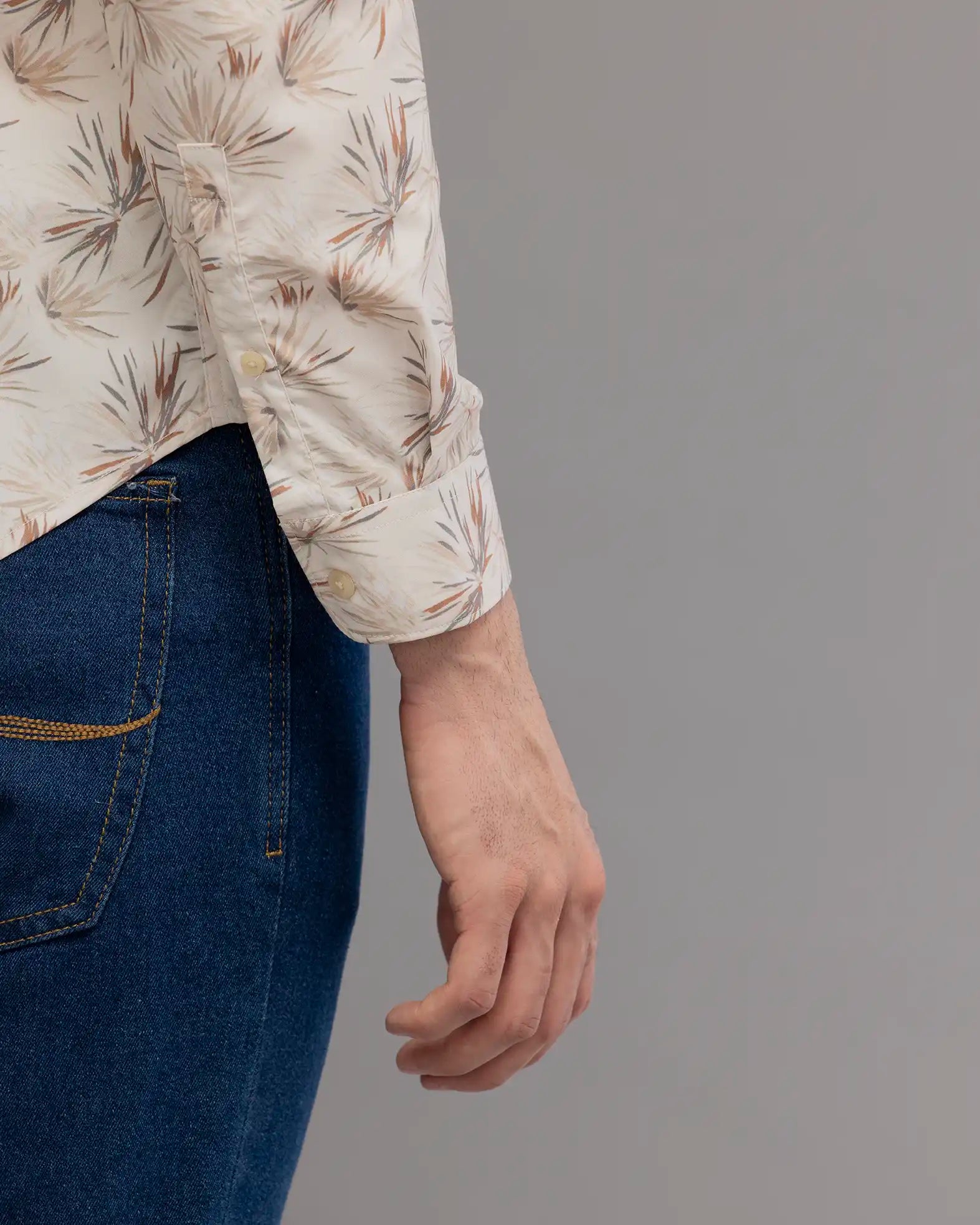 Off White Digi Print Shirt