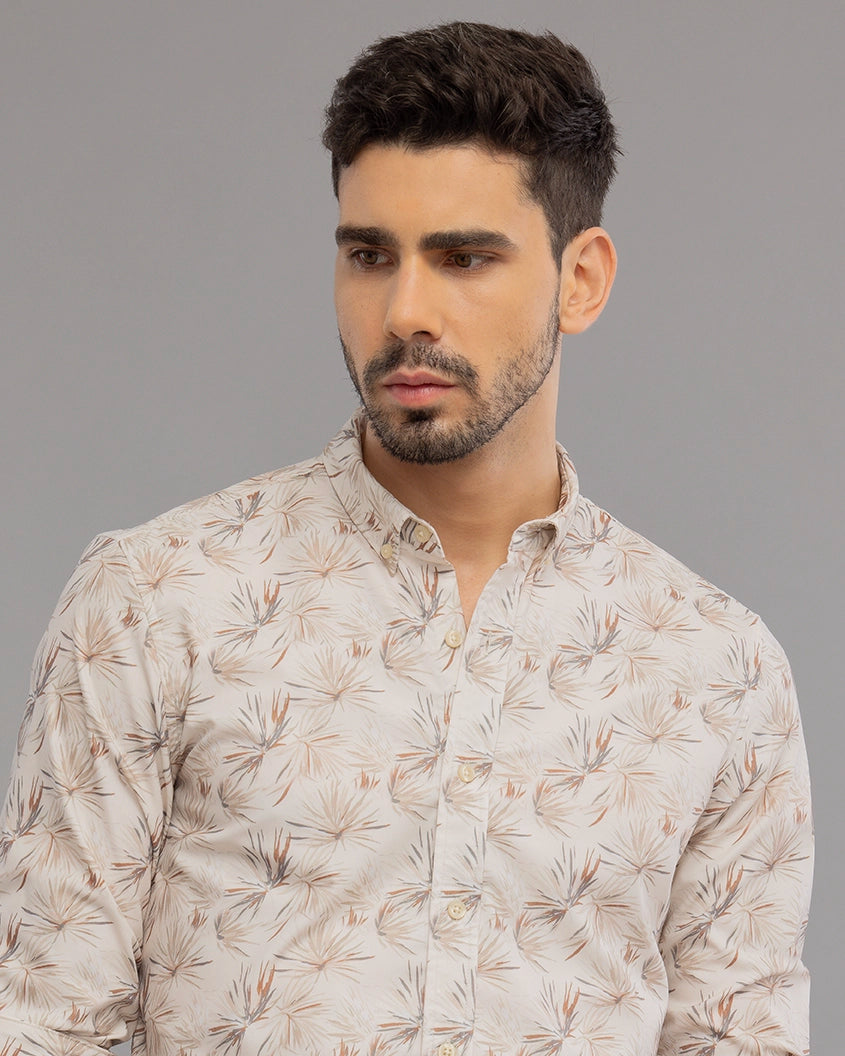 Off White Digi Print Shirt