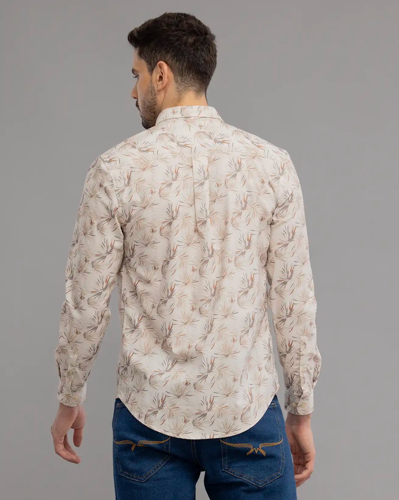 Off White Digi Print Shirt