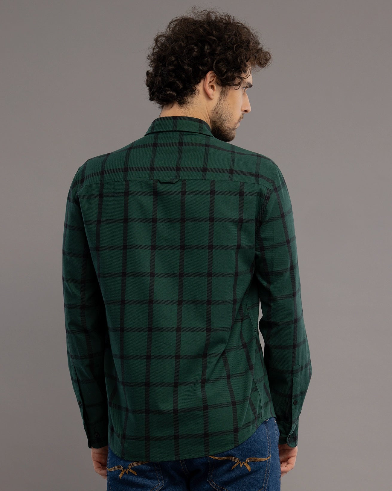 Green Box Check Shirt