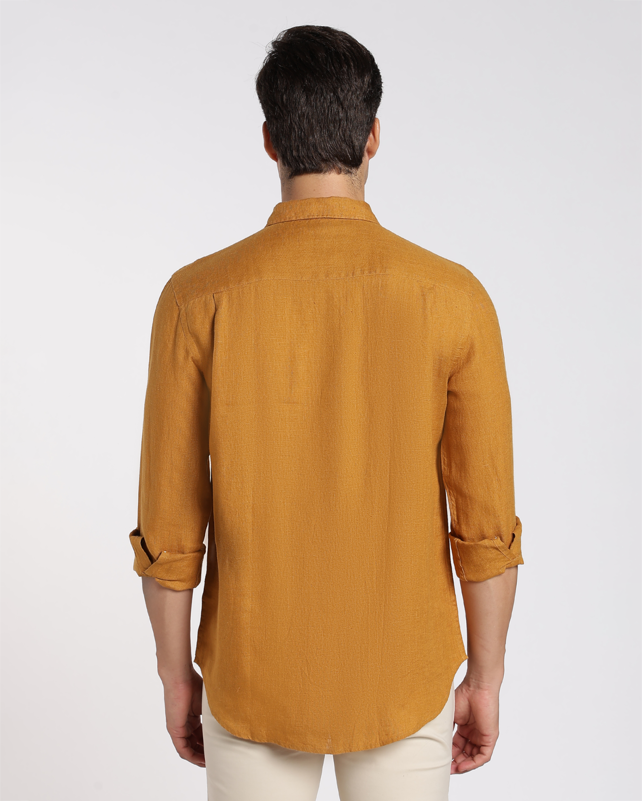 Mustard Yellow Linen Shirt