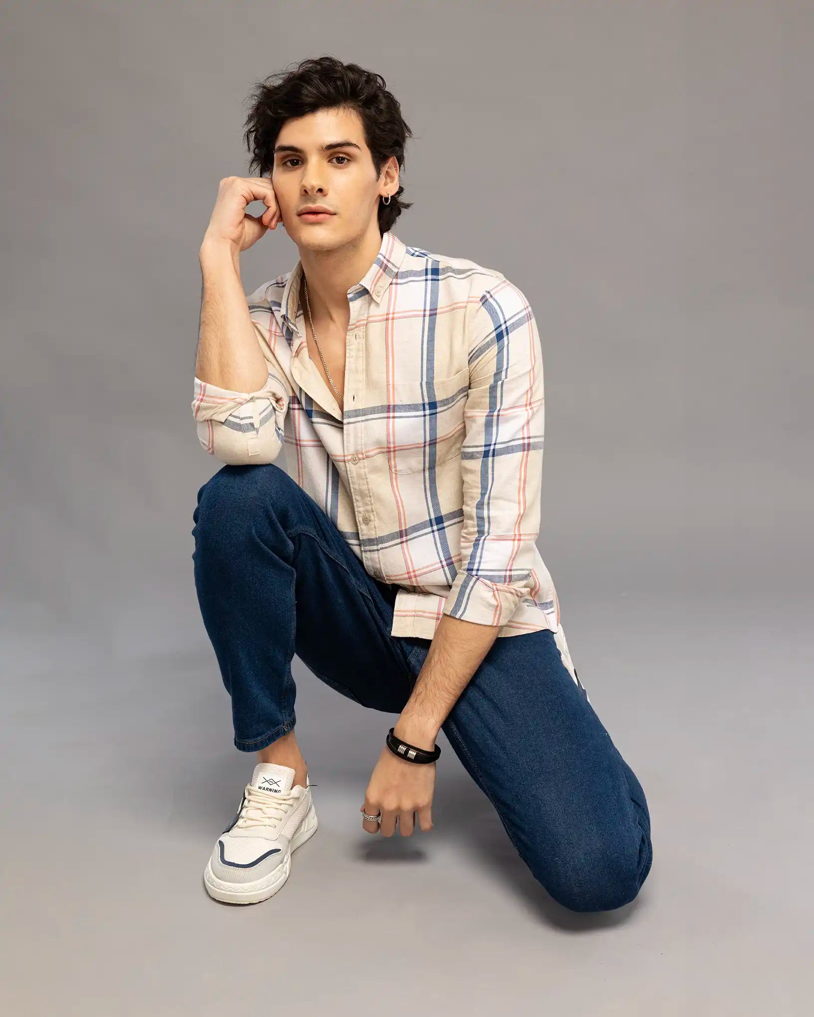 Mustard Yellow Check Shirt