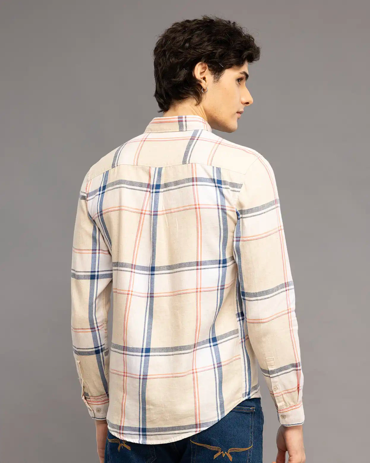 Mustard Yellow Check Shirt