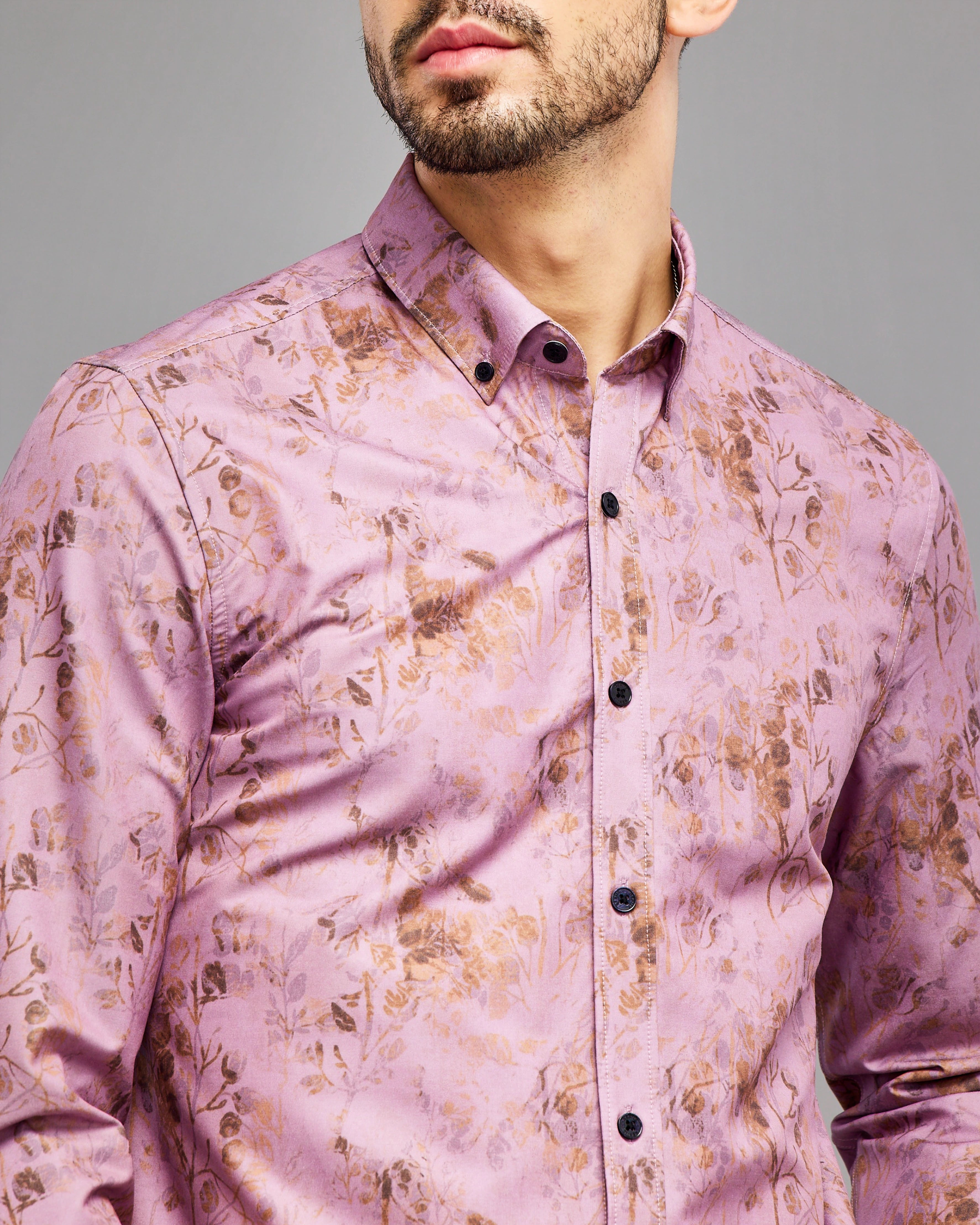 Peach Digi Print Shirt