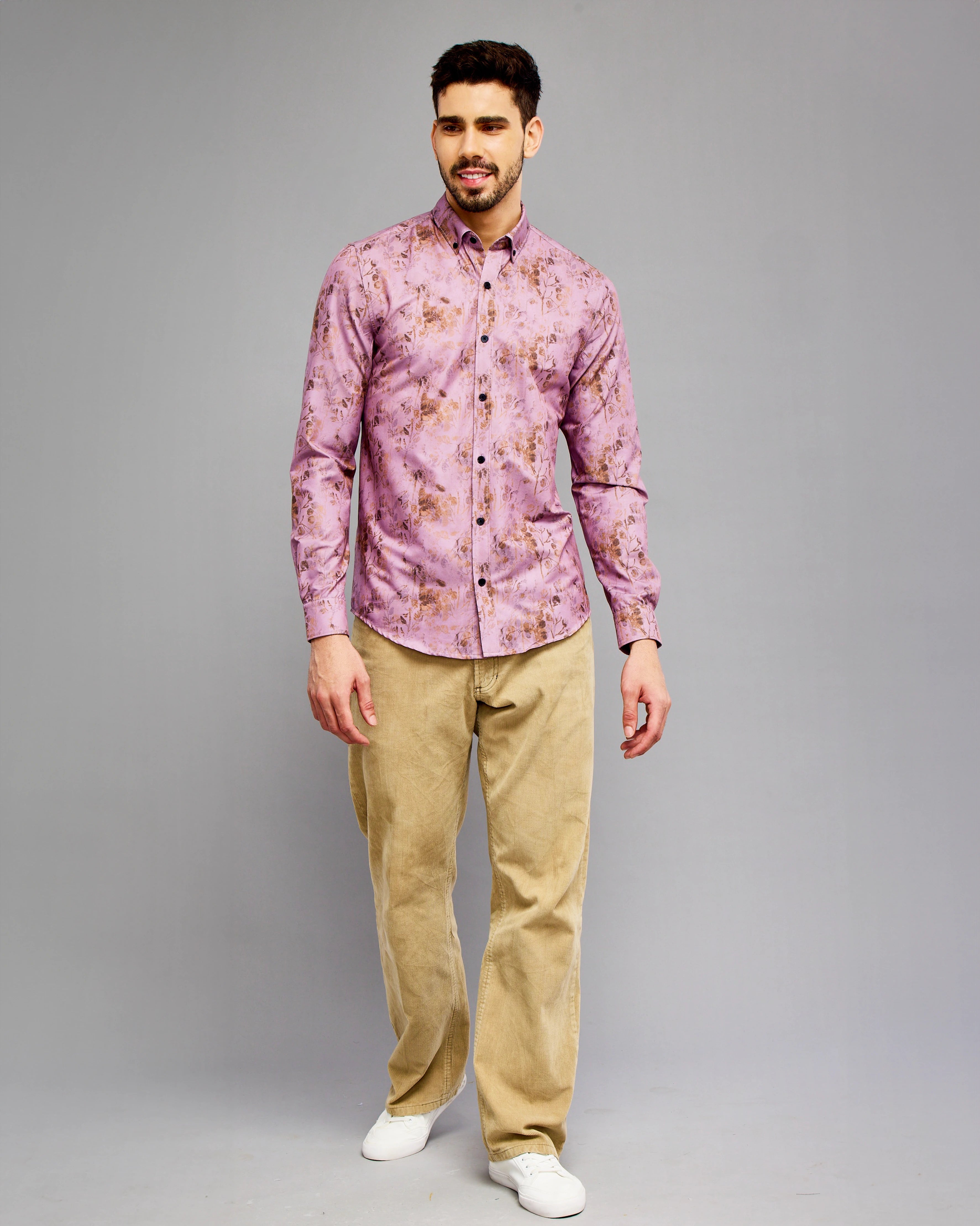 Peach Digi Print Shirt