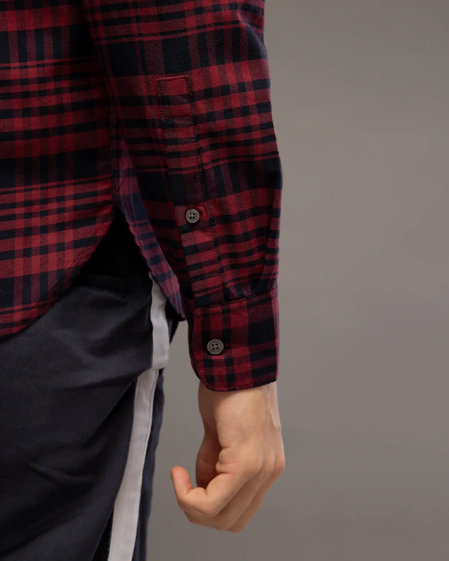 Maroon Check Shirt