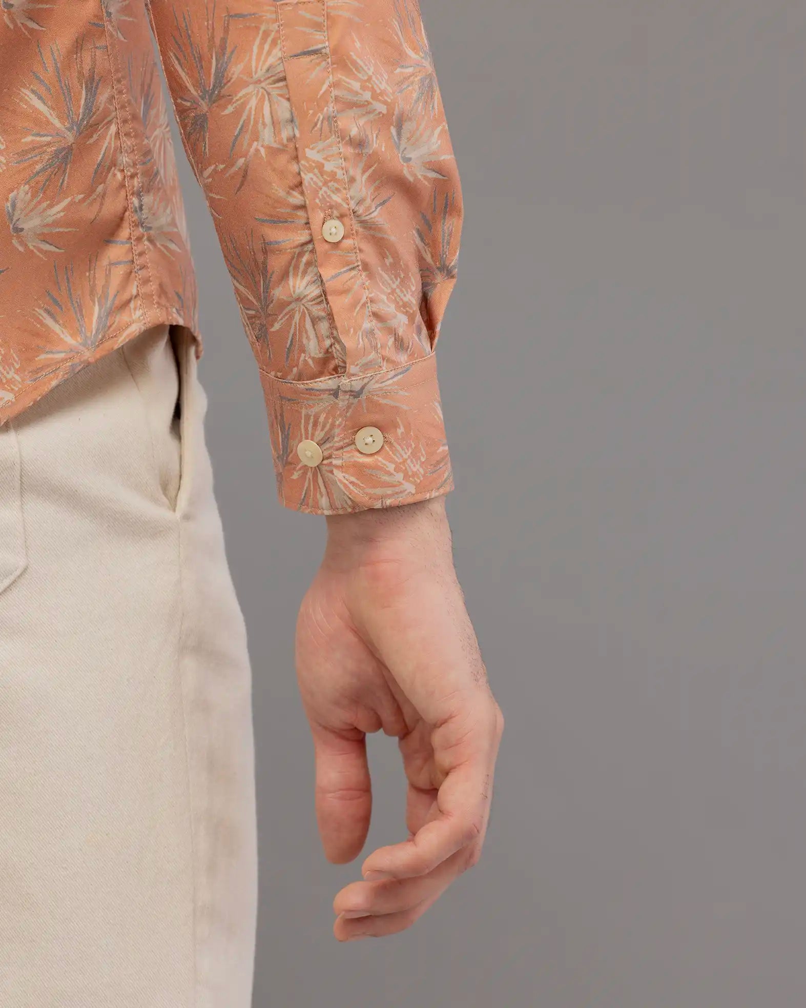 Pale Orange Digi Print Shirt