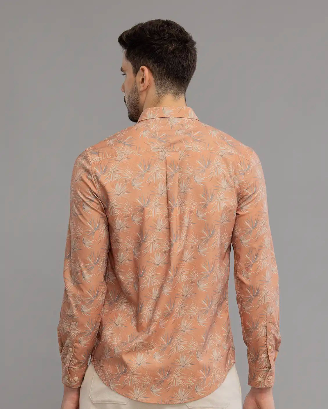 Pale Orange Digi Print Shirt