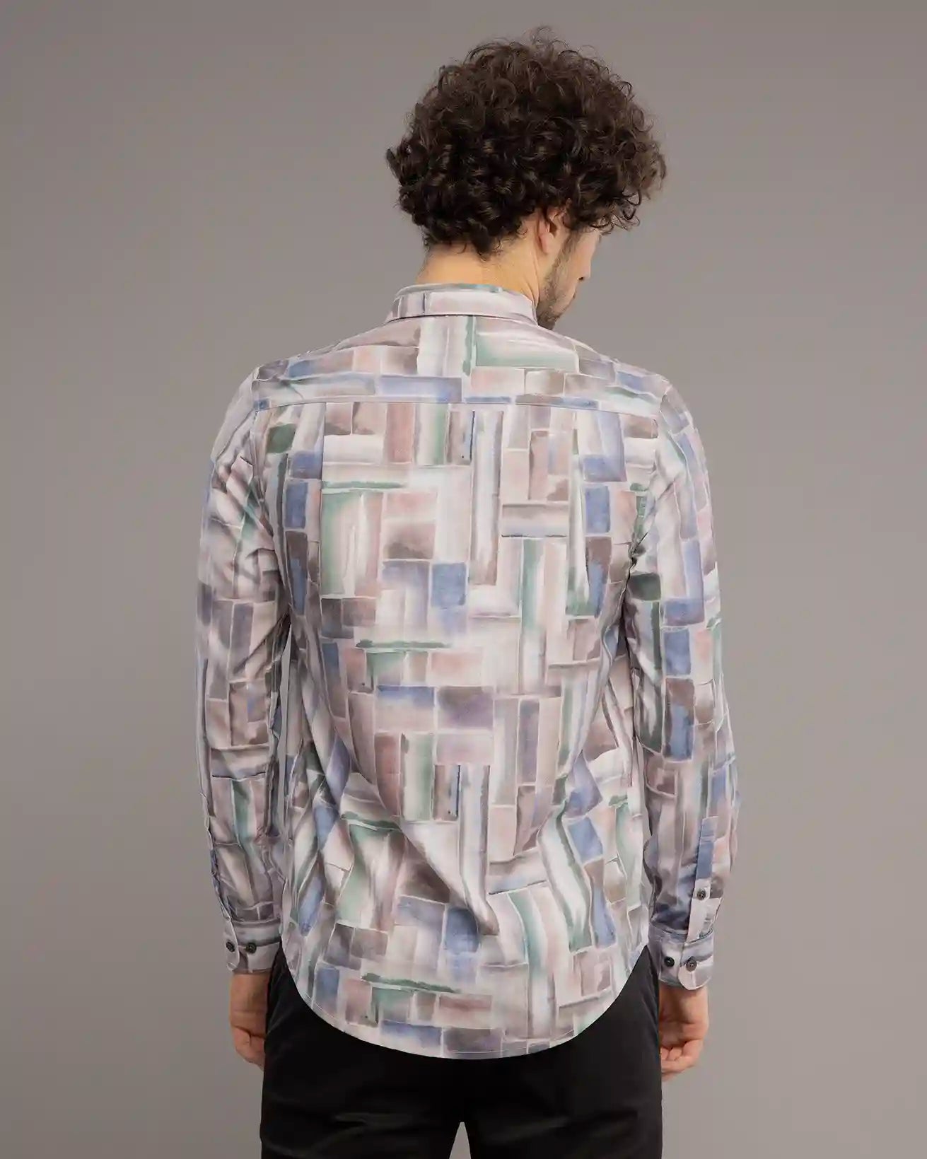 Blue Digi Print Shirt