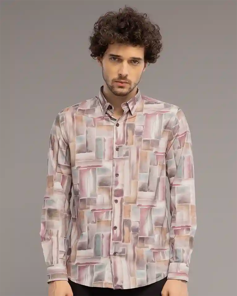 Pink Digi Print Shirt