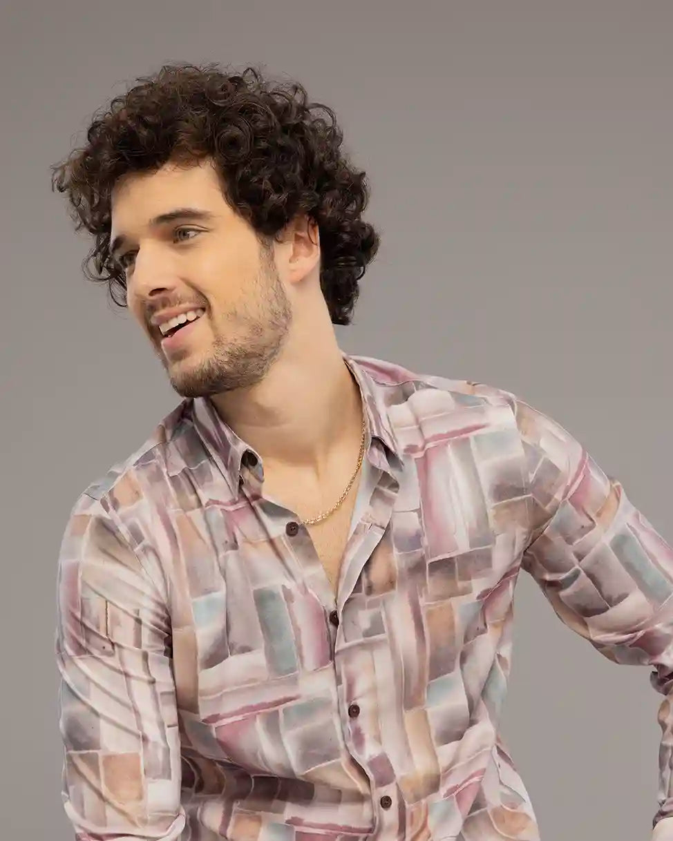 Pink Digi Print Shirt