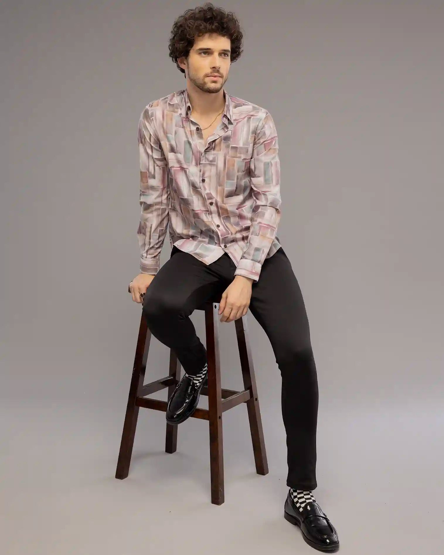 Pink Digi Print Shirt