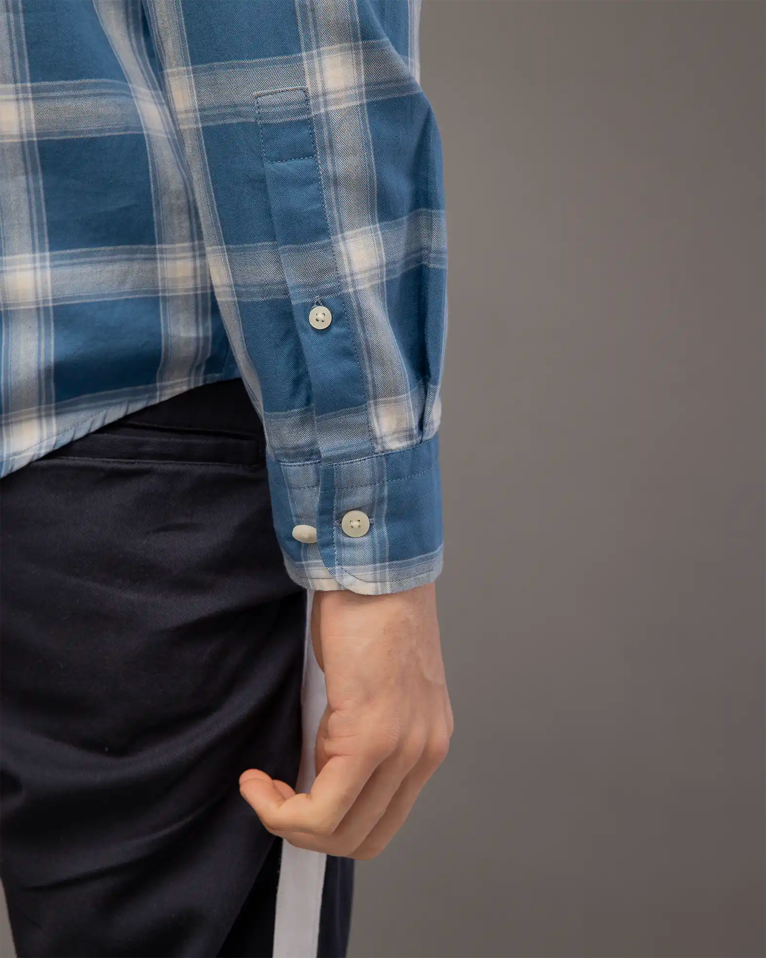 Fine Blue Check Shirt