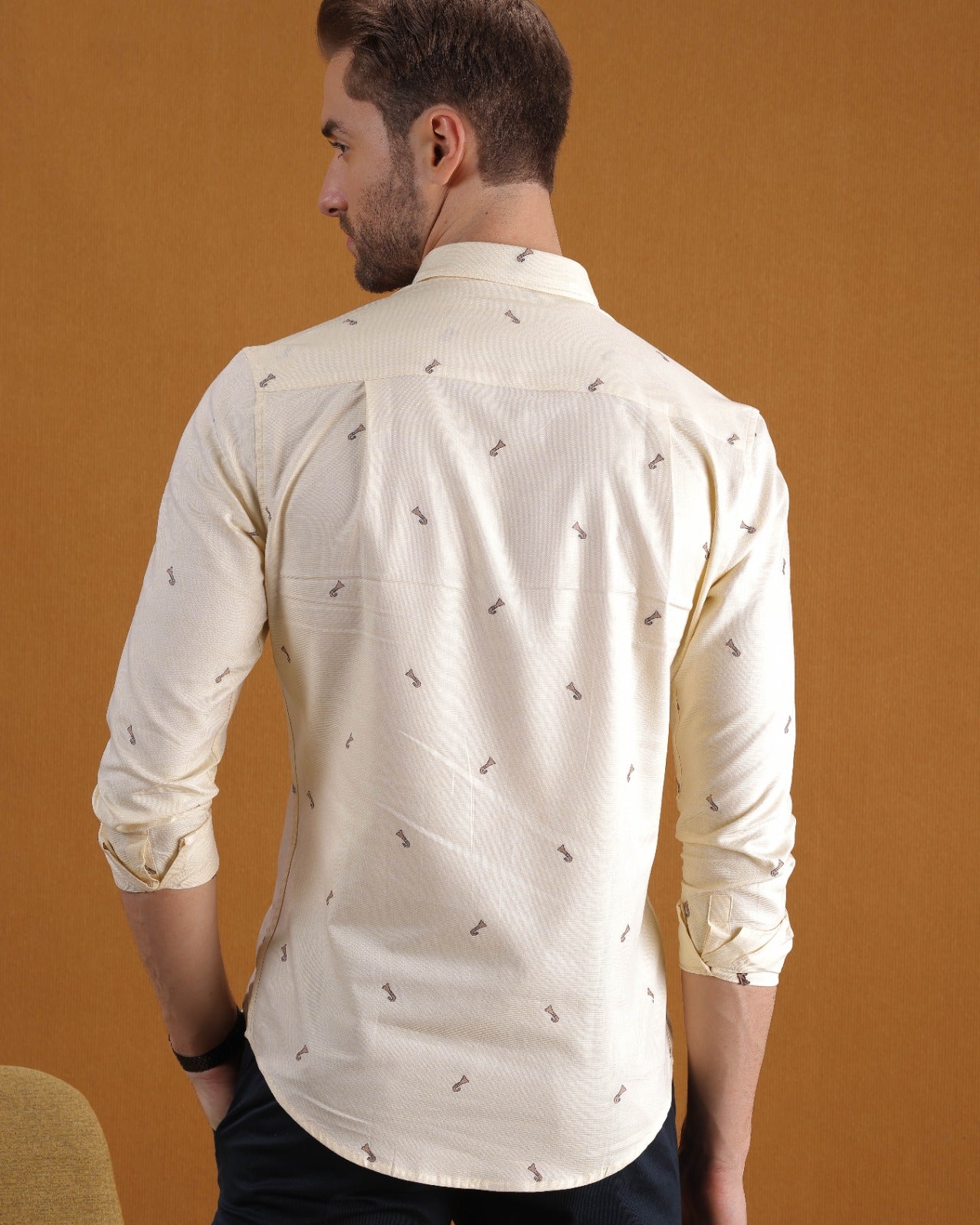 YELLOW PRINT SHIRT