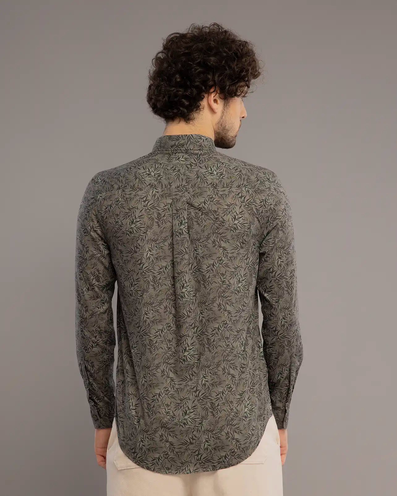 Artichoke Green Digi Print Shirt