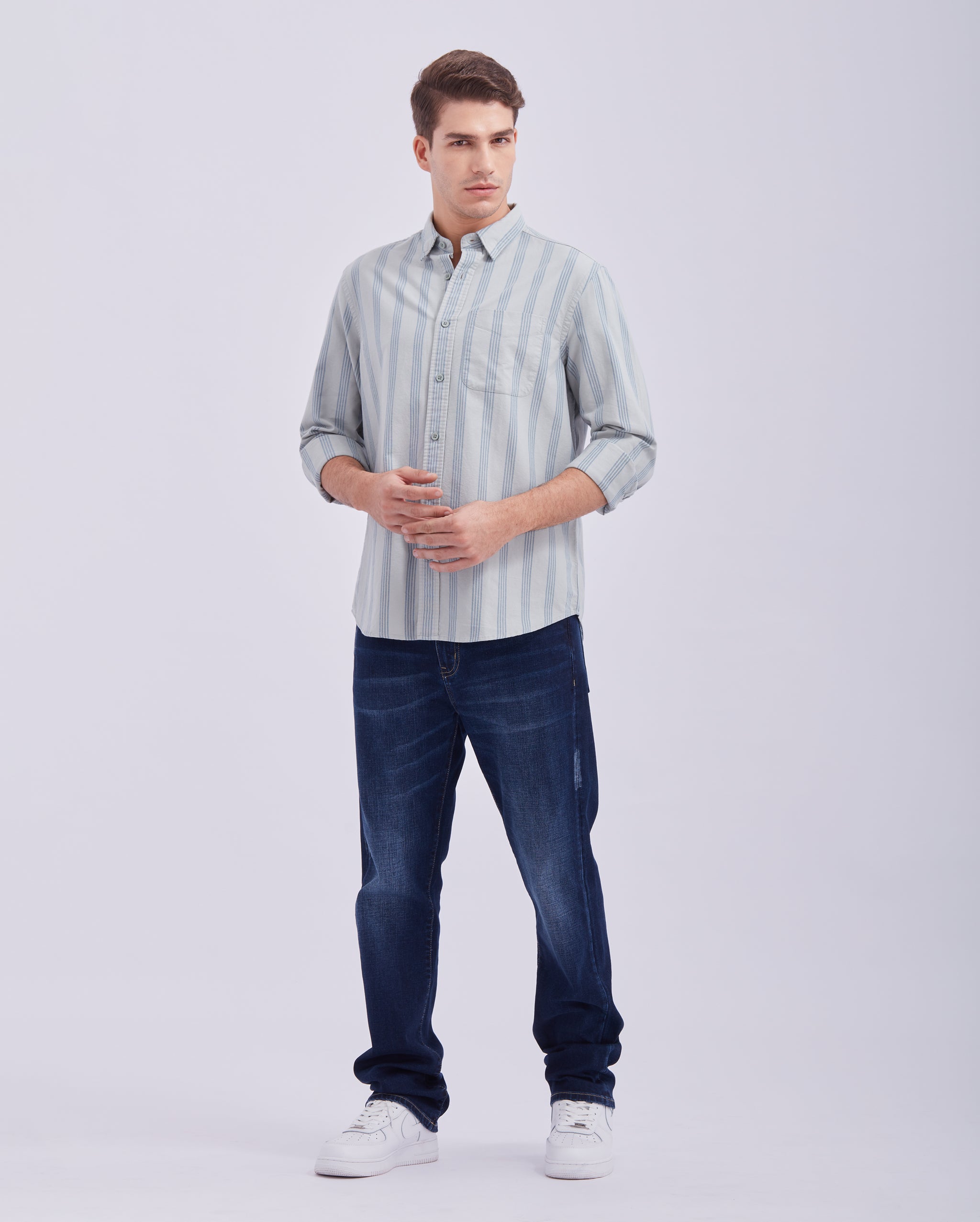Light Blue Stripe Shirt