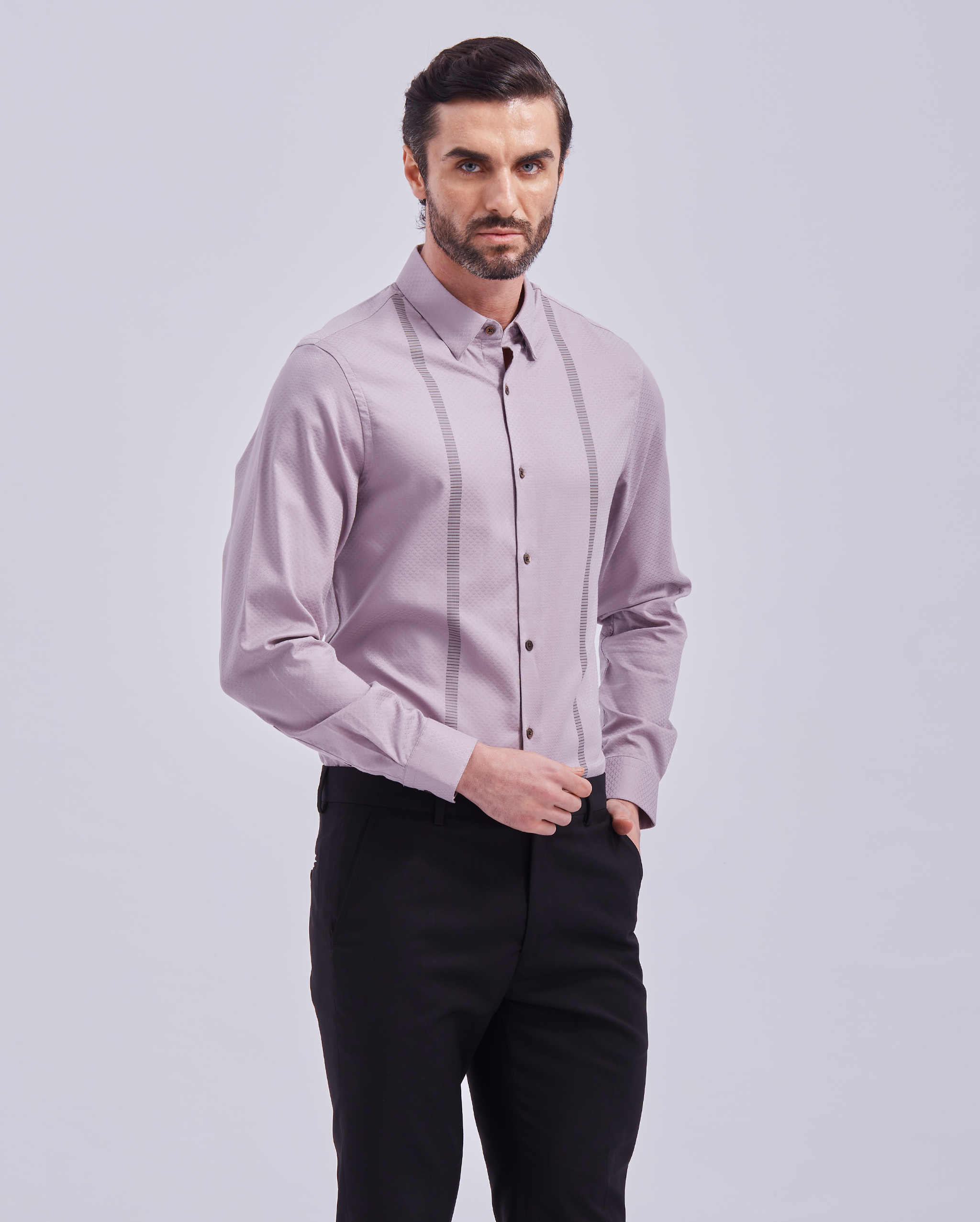 Soft Mauve Giza Shirt