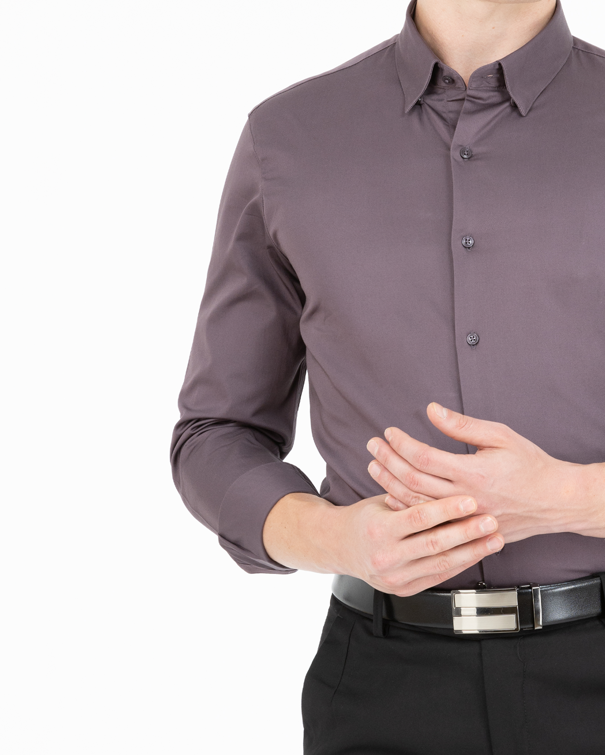 Light Purple Satin Shirt