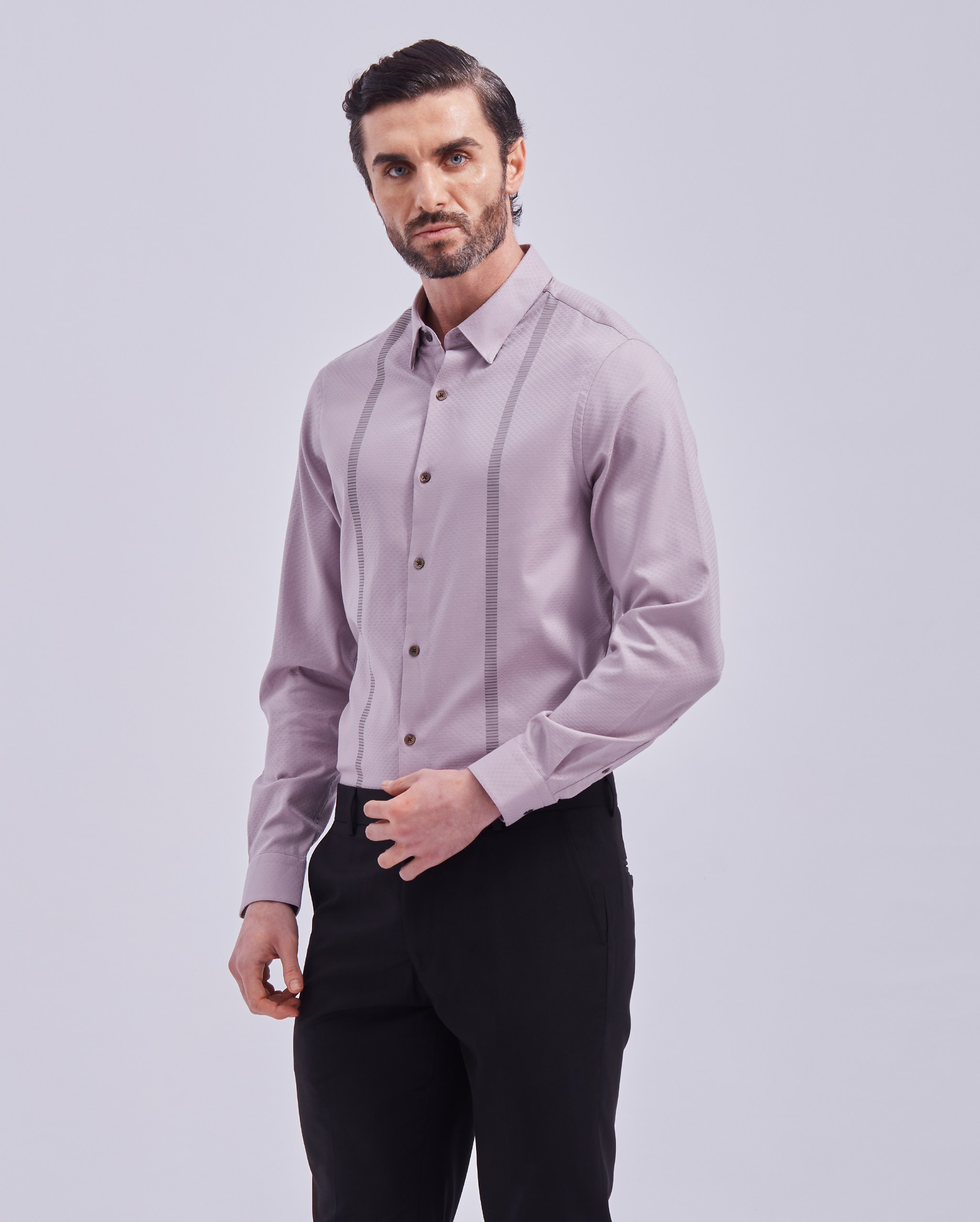Soft Mauve Giza Shirt