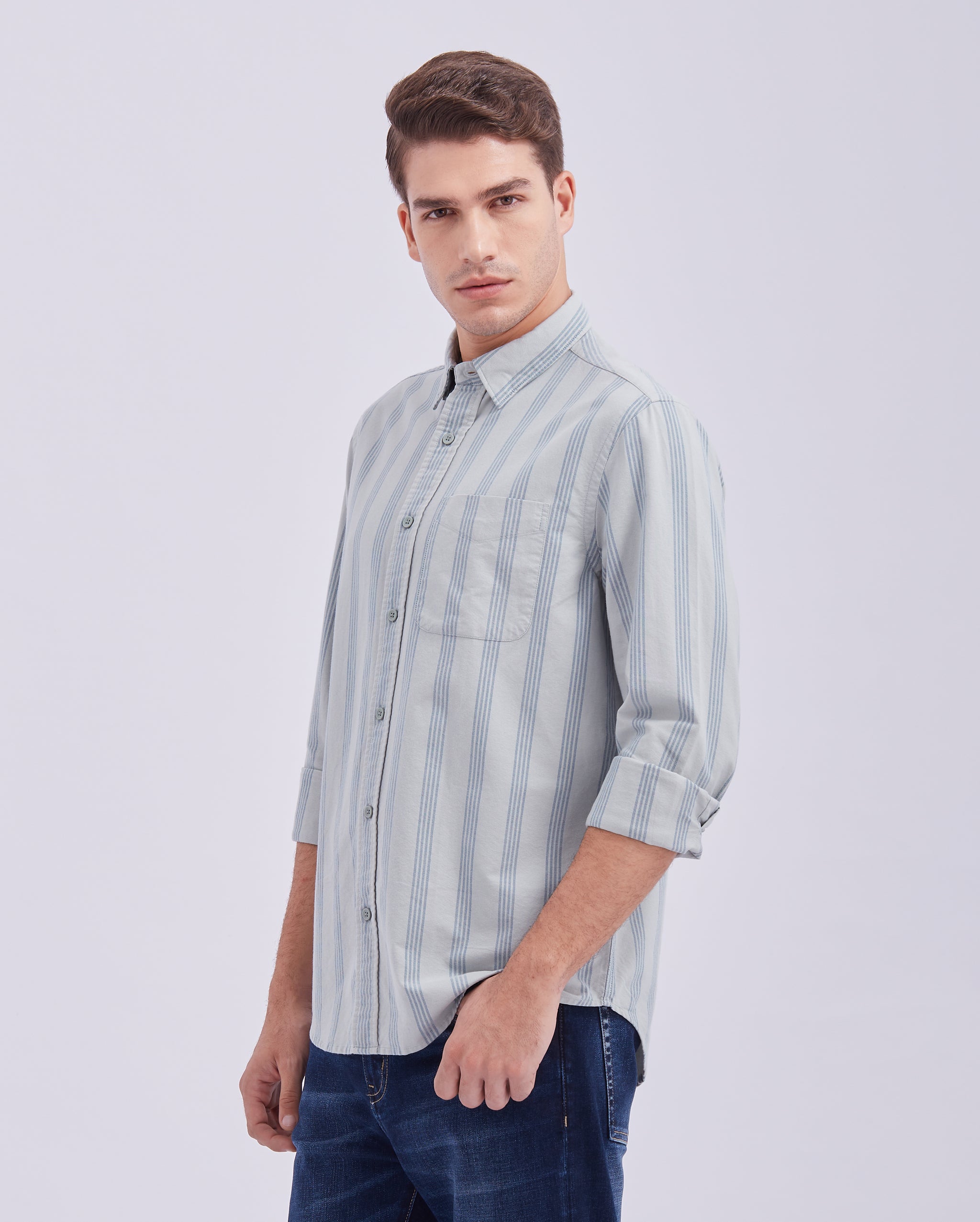 Light Blue Stripe Shirt