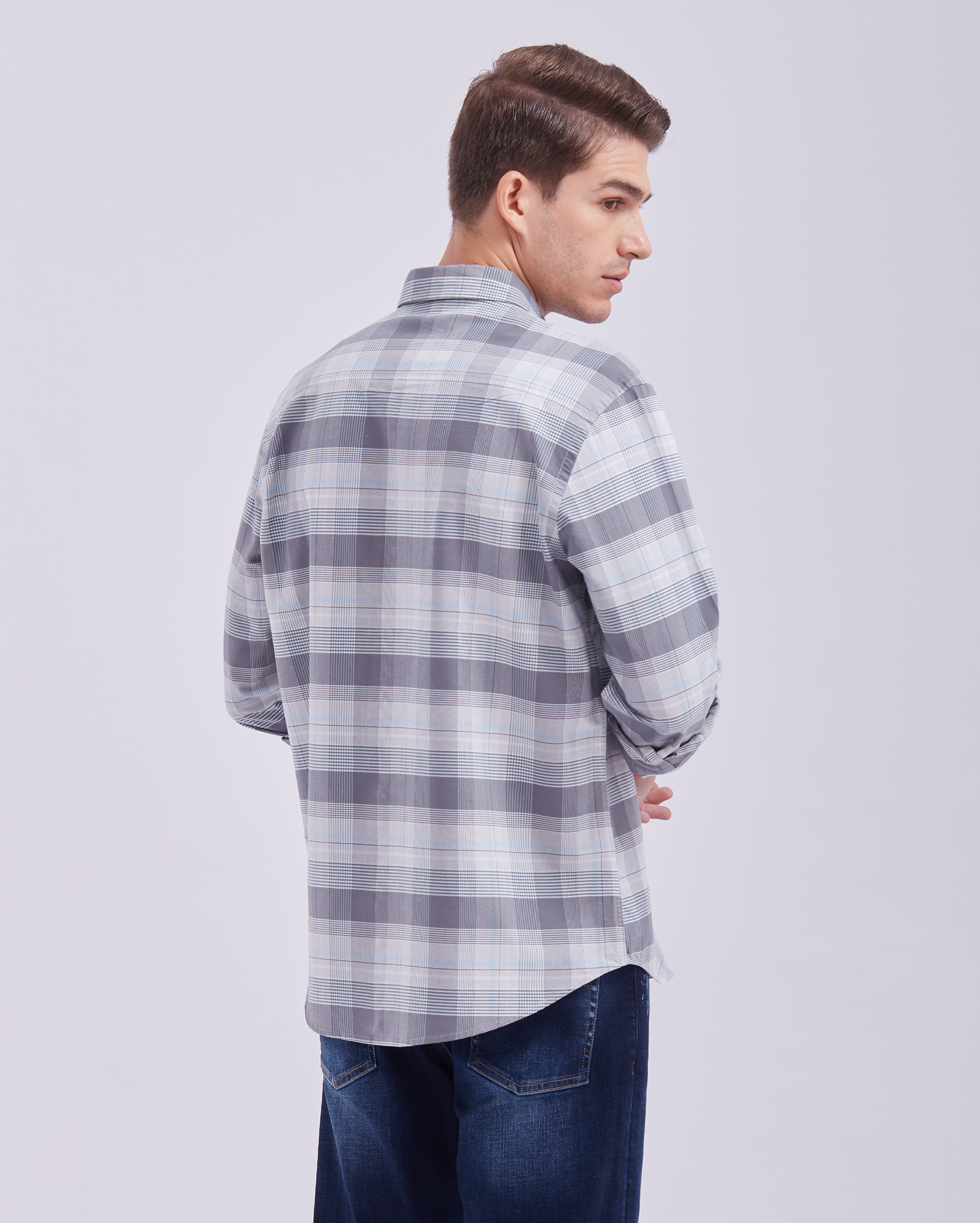Mist Grey Check Shirt
