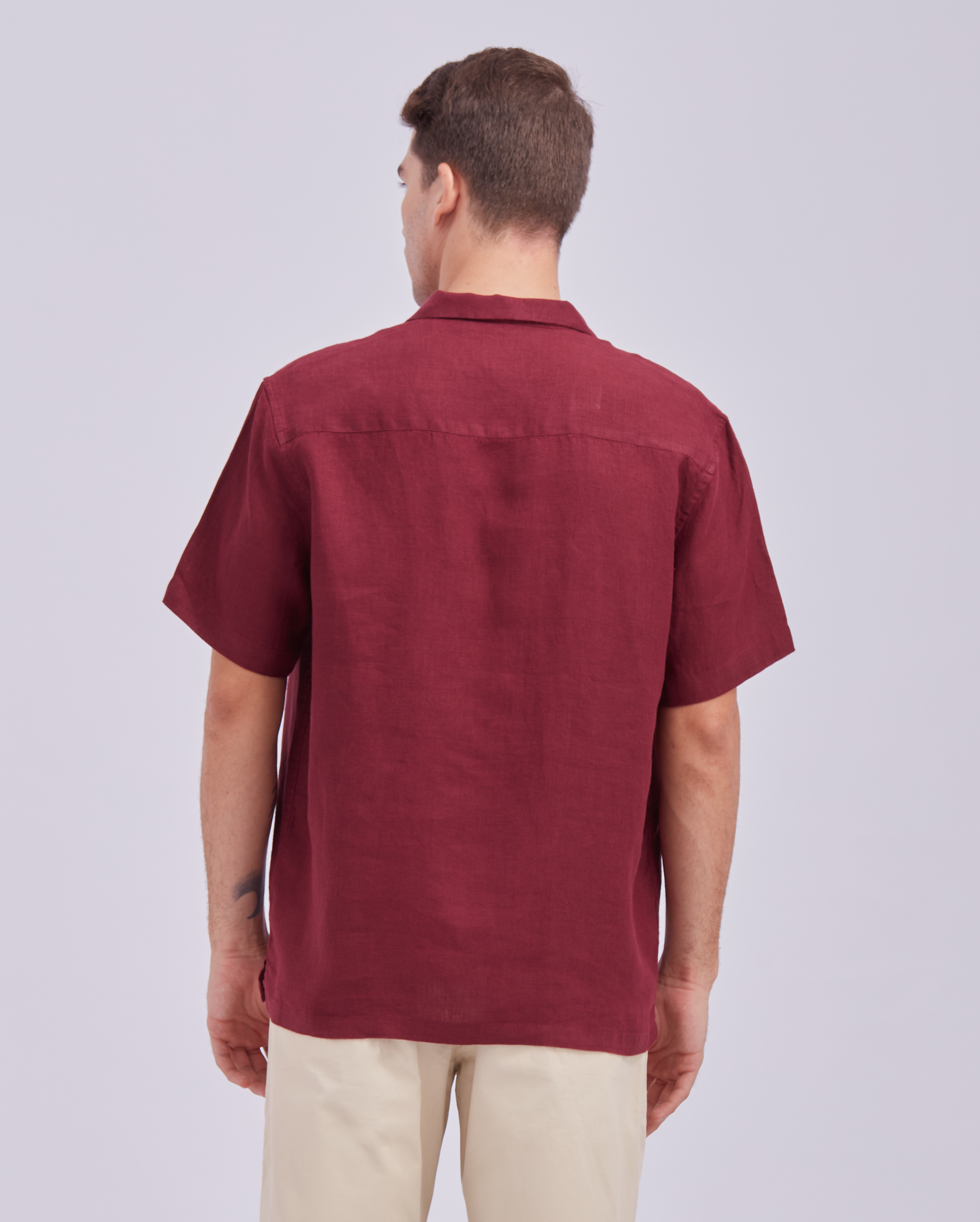 Maroon Cuban Shirt