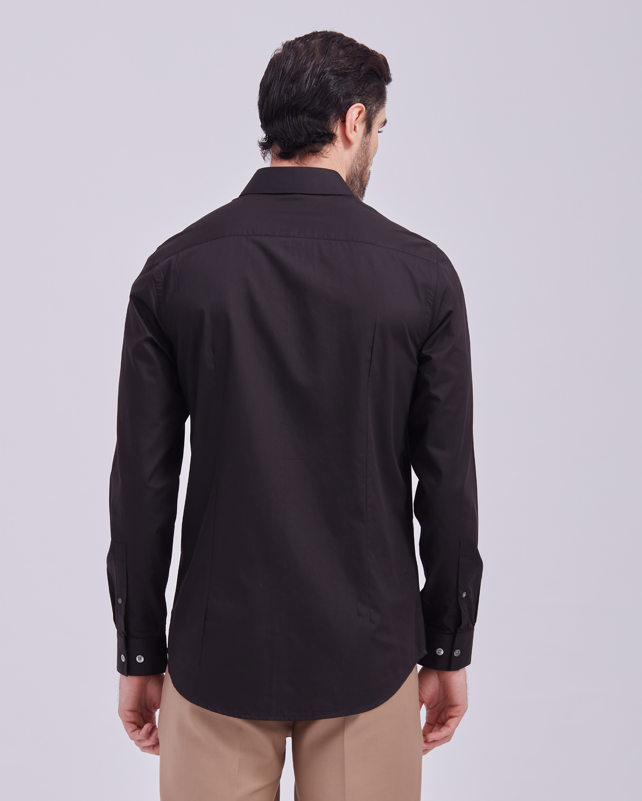 Black And Red Giza Panel Shirt