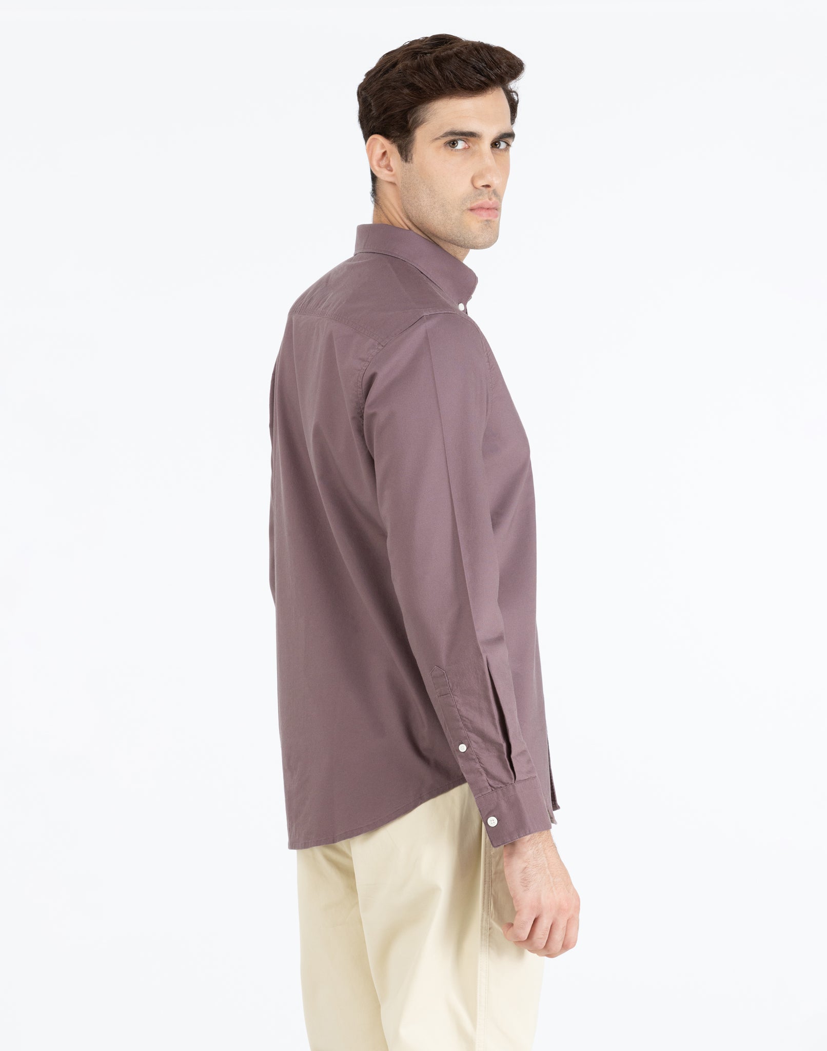 ROSE TAUPE OXFORD SHIRT