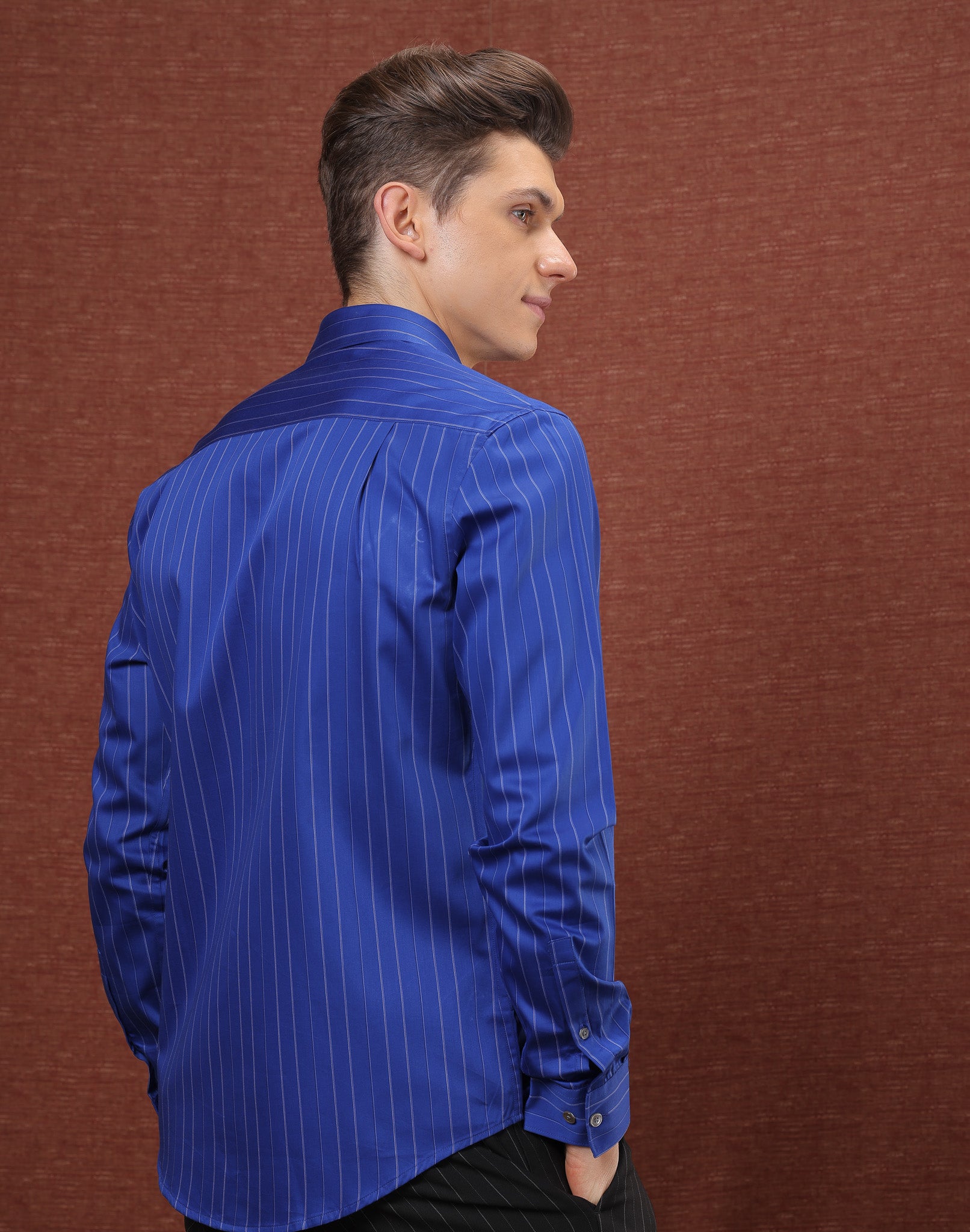 ROYAL BLUE STRIPE SHIRT