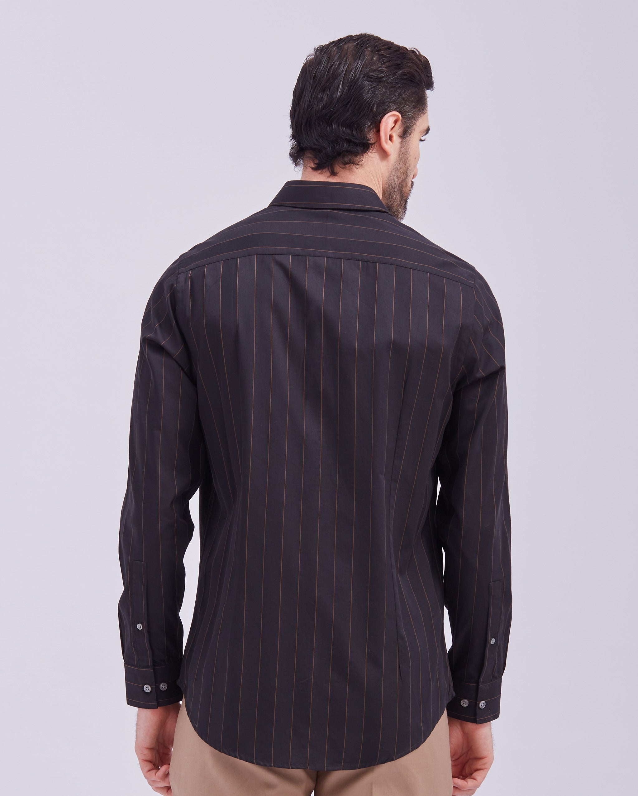 Black Giza Stripe Shirt