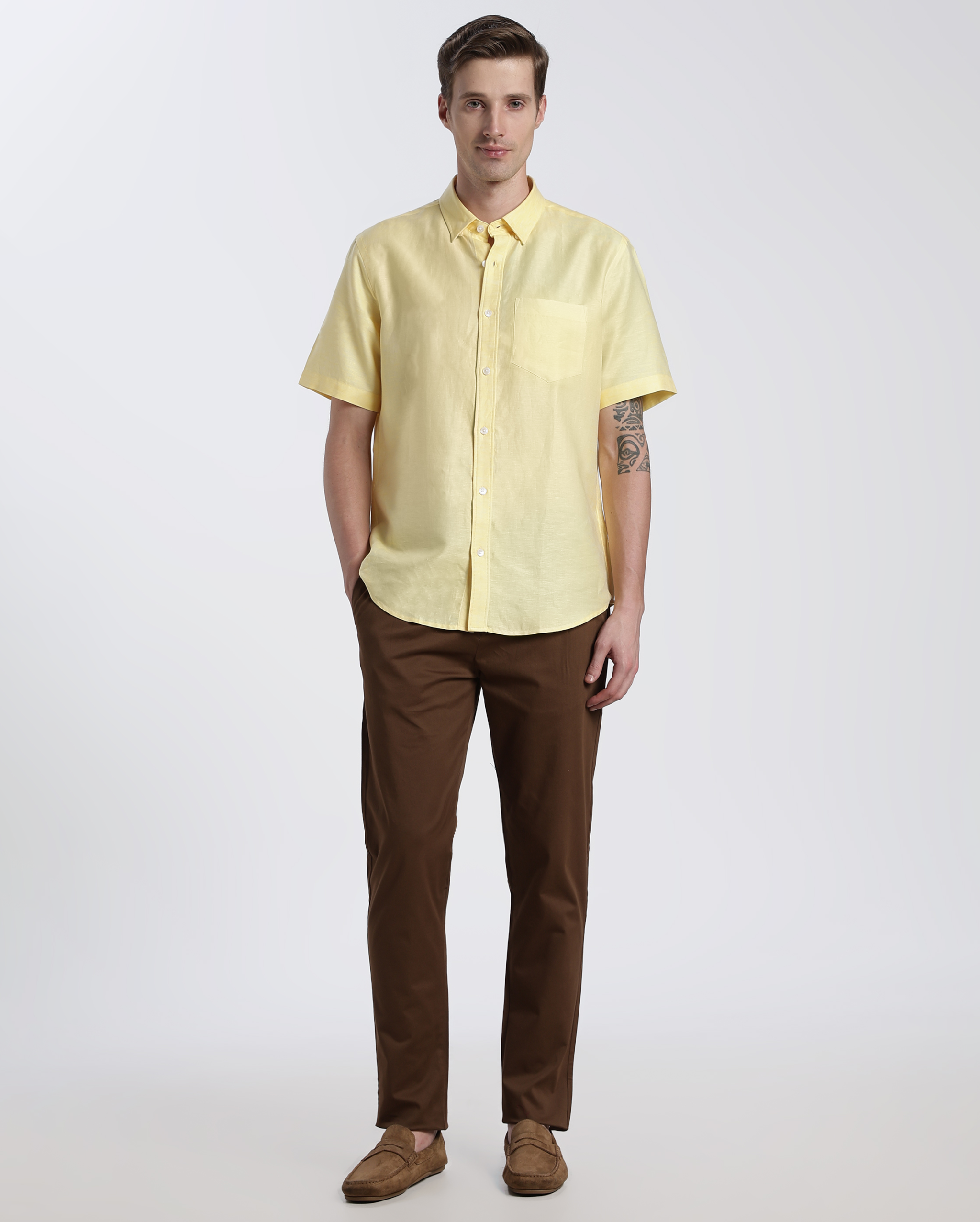 Yellow Linen Shirt