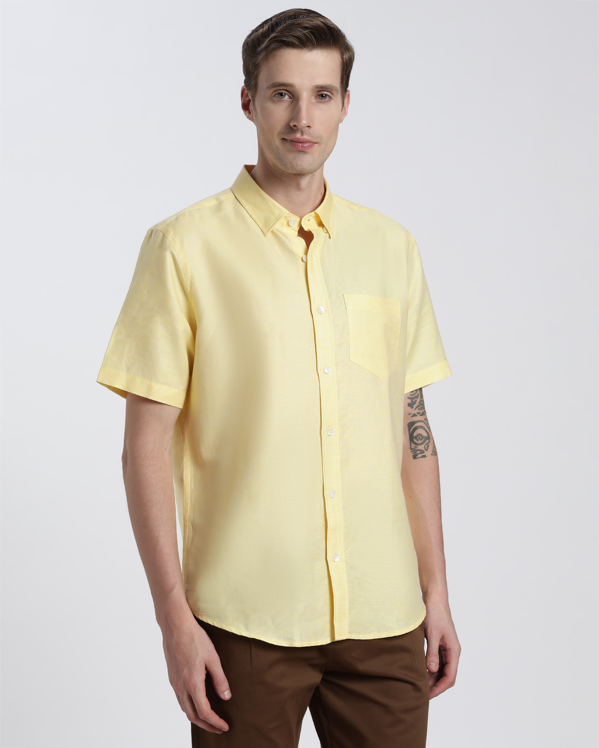 Yellow Linen Shirt