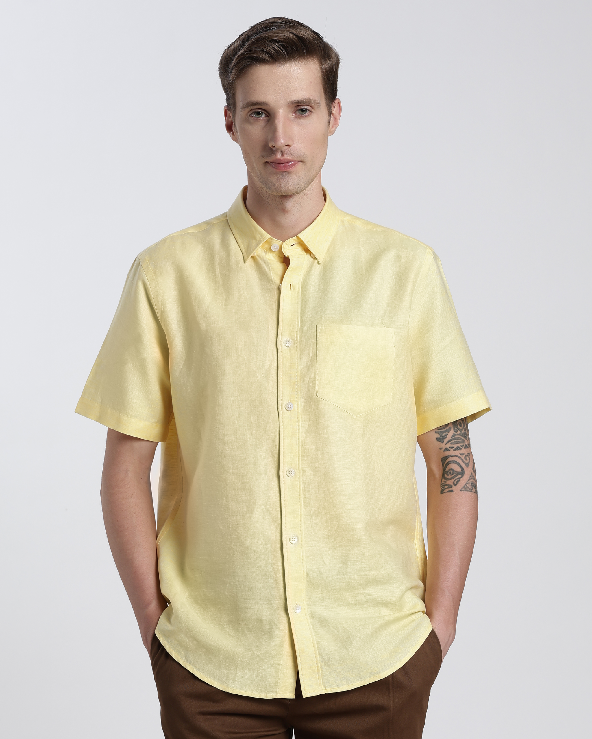 Yellow Linen Shirt