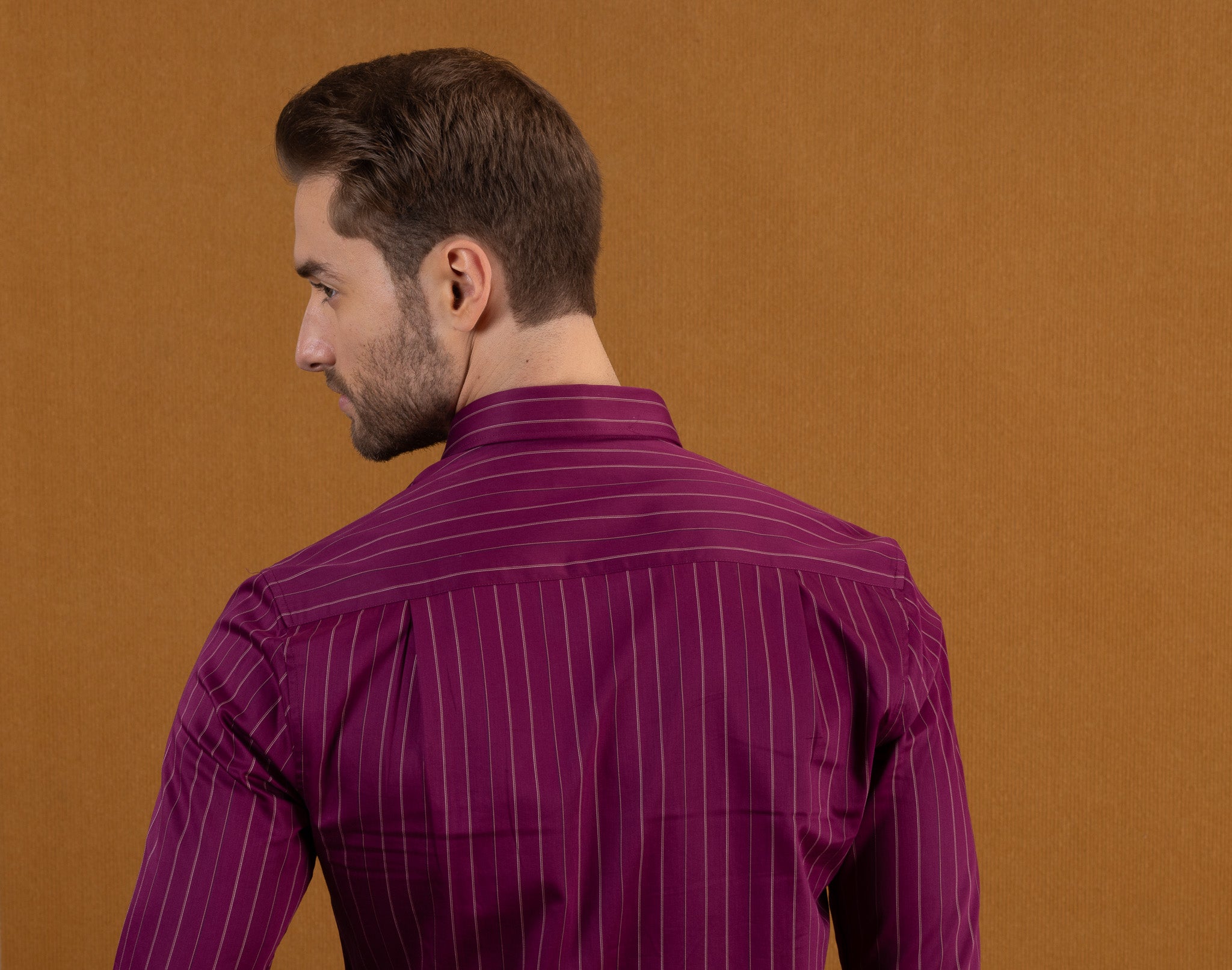 WINE STRIPE SHIRT