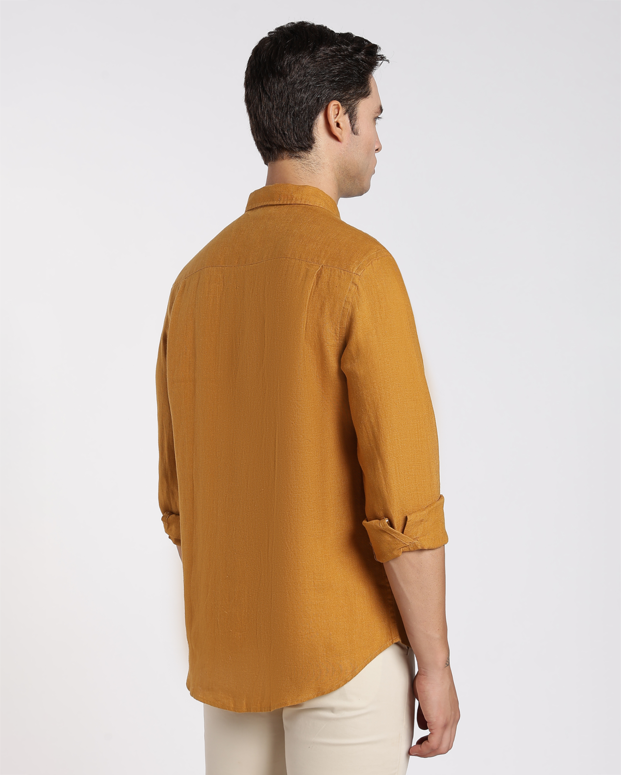 Mustard Yellow Linen Shirt