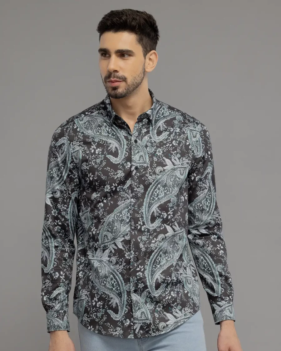 Heniis Dark Sea Digital Print Shirt - Shop Online for Style